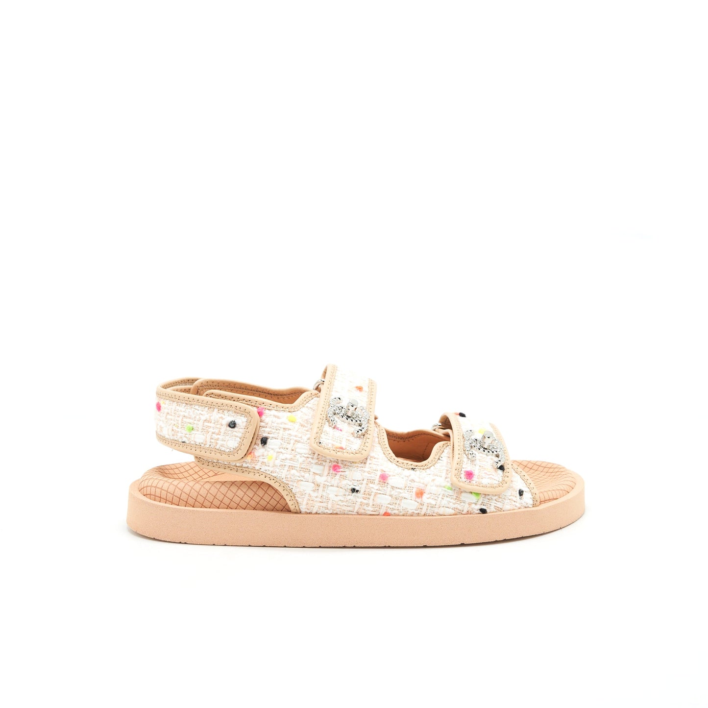 Chanel Size37 Dad Sandal Beige