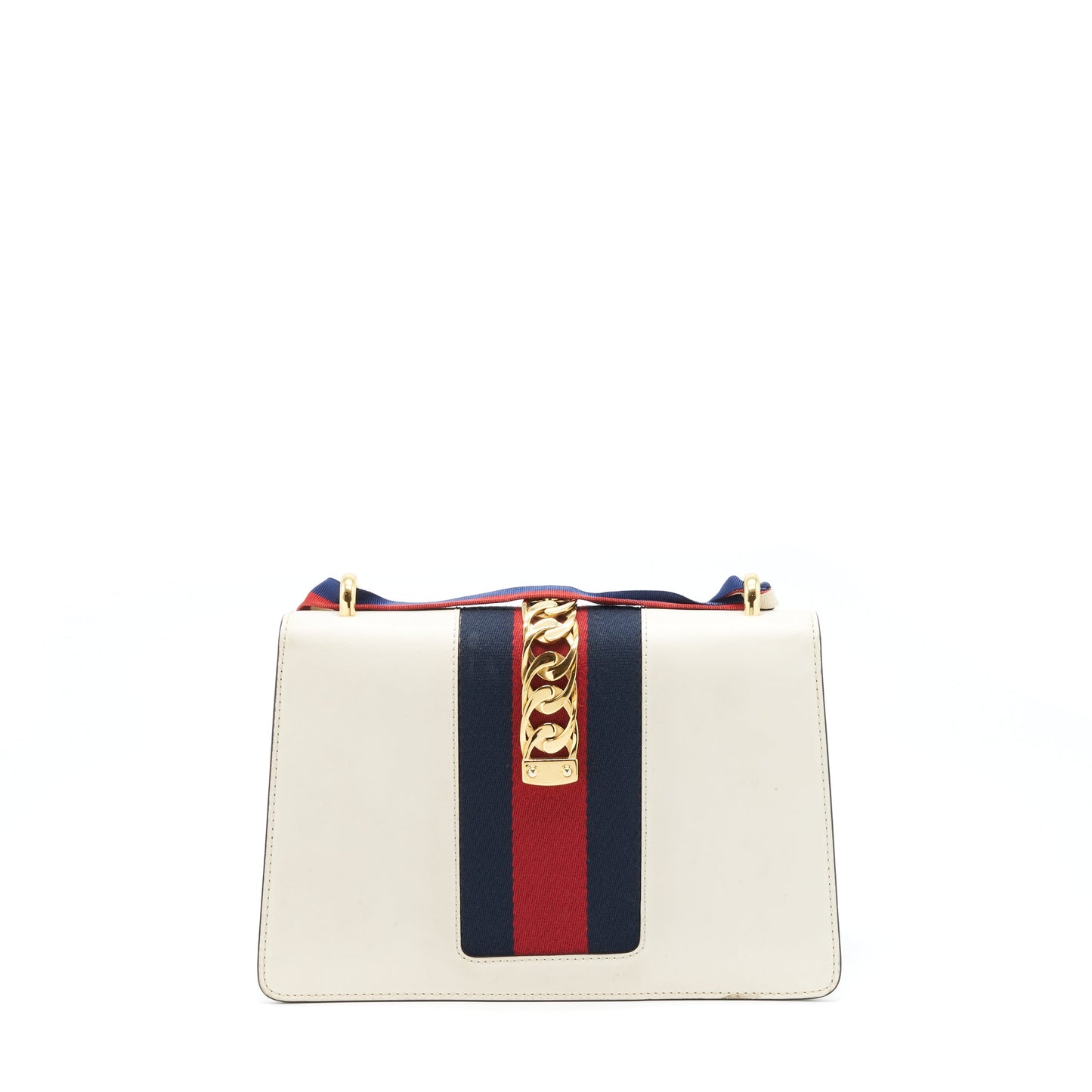 Gucci Small Sylvie Shoulder Bag White