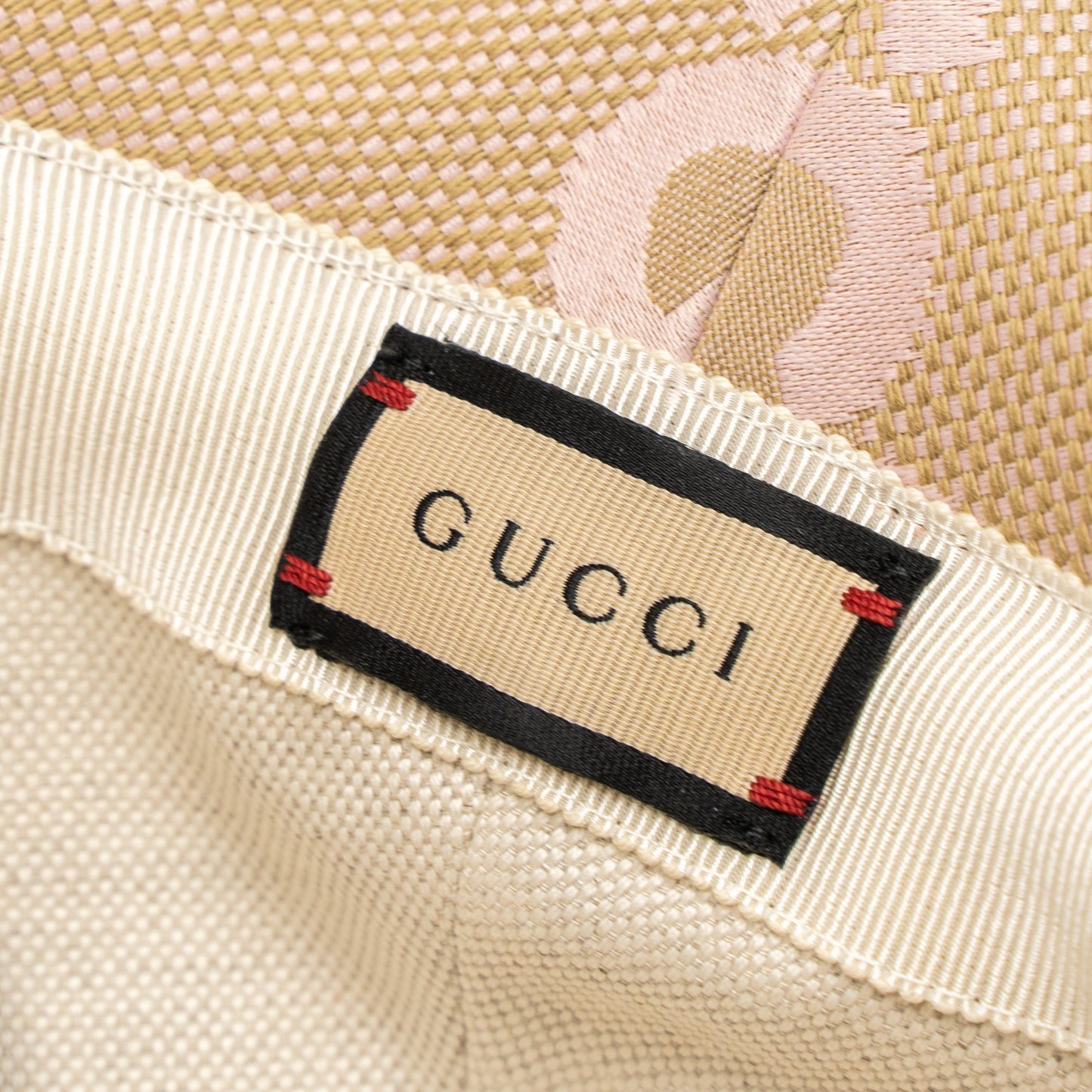 Gucci Size L Jumbo GG Bucket Hat Pink/Multicolour