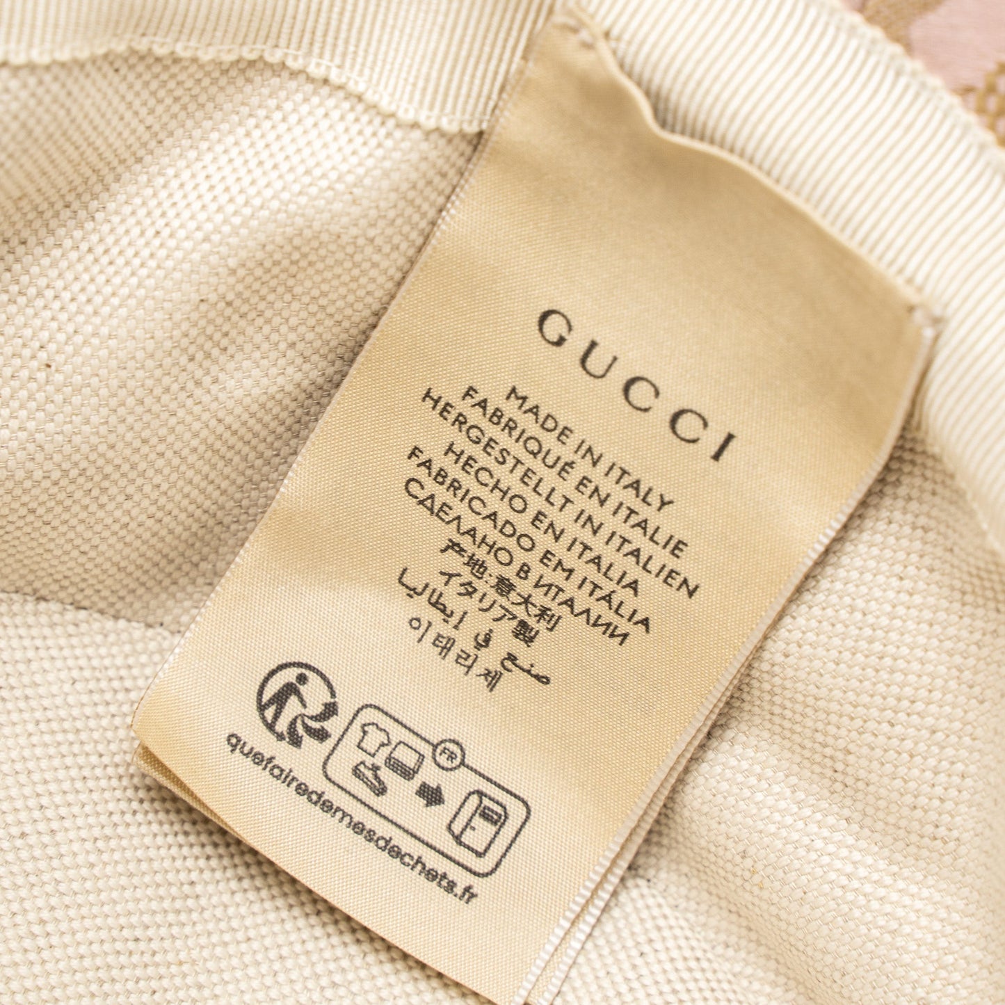 Gucci Size L Jumbo GG Bucket Hat Pink/Multicolour