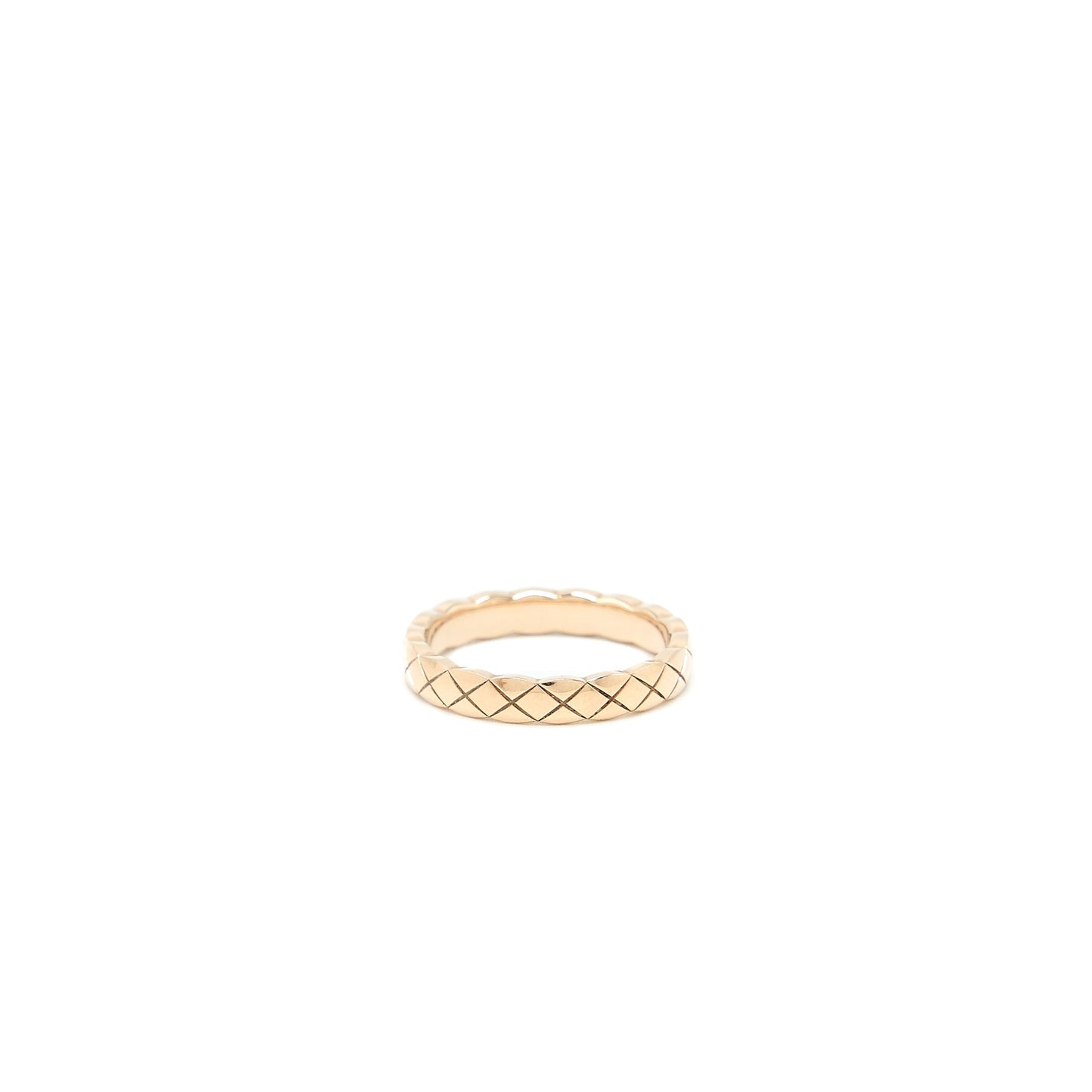 Chanel Size 51 Coco Crush Ring Mini Version Beige Gold