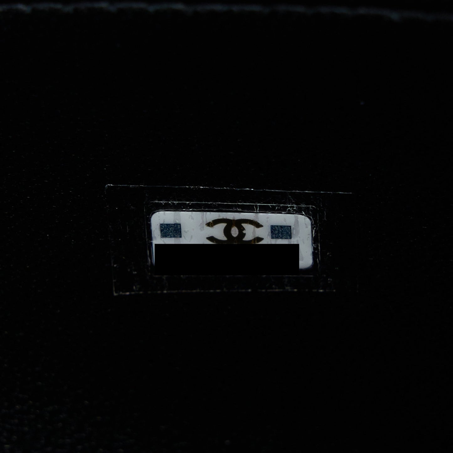 Chanel 22B Flap Bag With Enamel Top Handle Lambskin Black