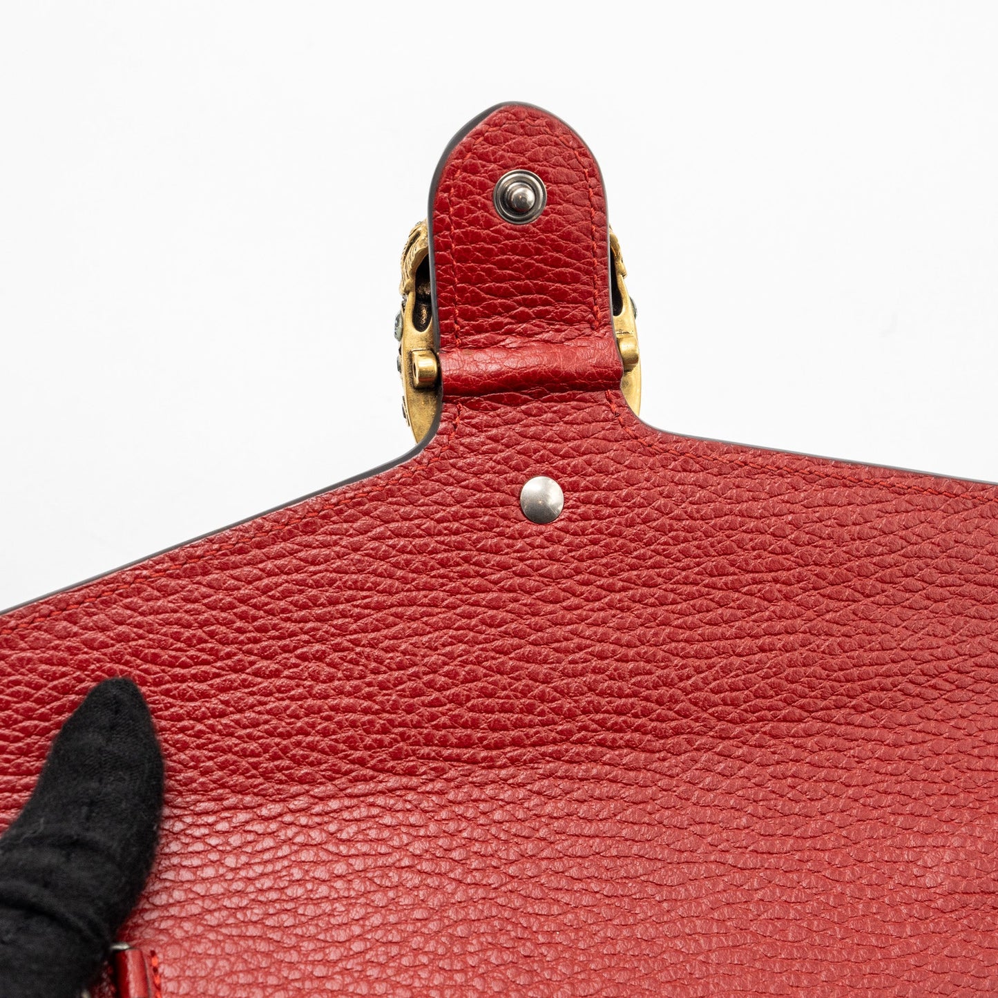 Gucci dionysus wallet on chain calfskin red multicolour hardware