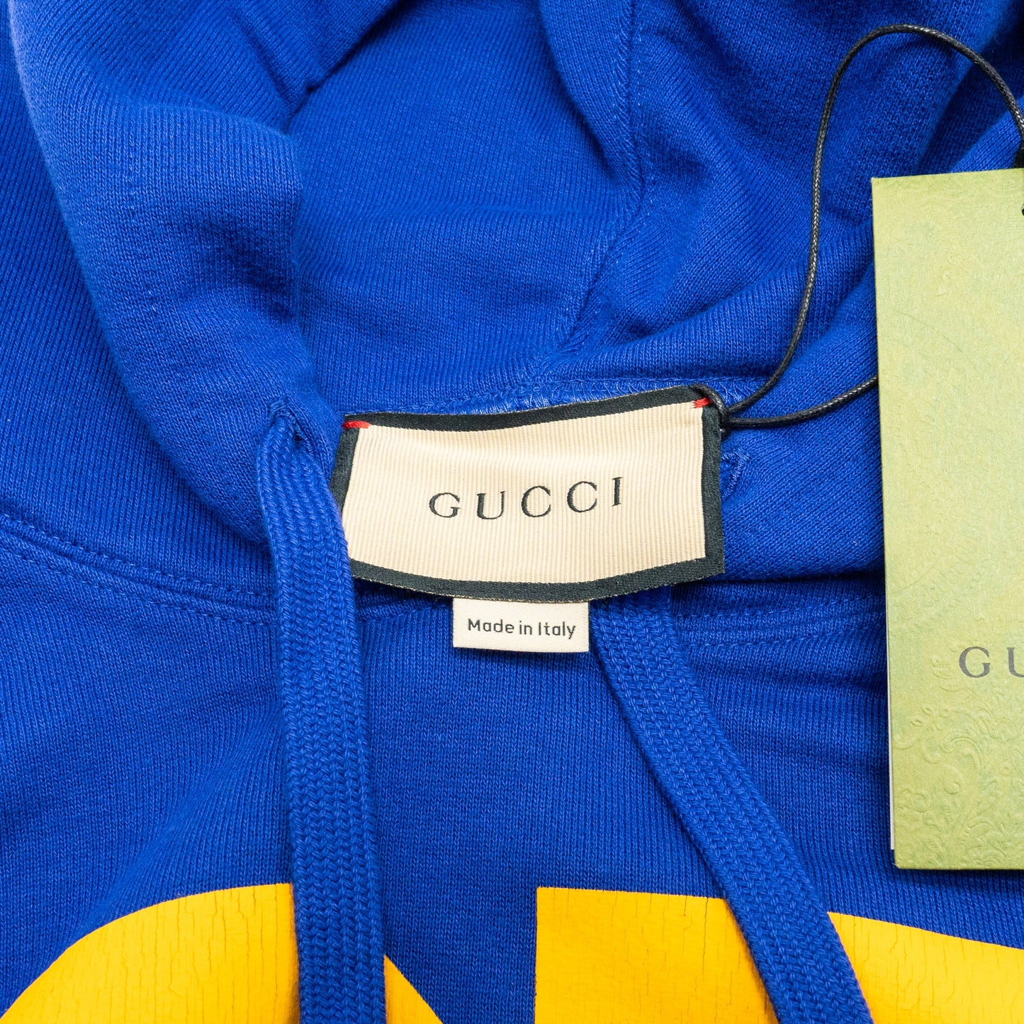 Gucci Size S 25 Gucci Eschatology Blind for Love Hoodie Cotton Blue/Yellow