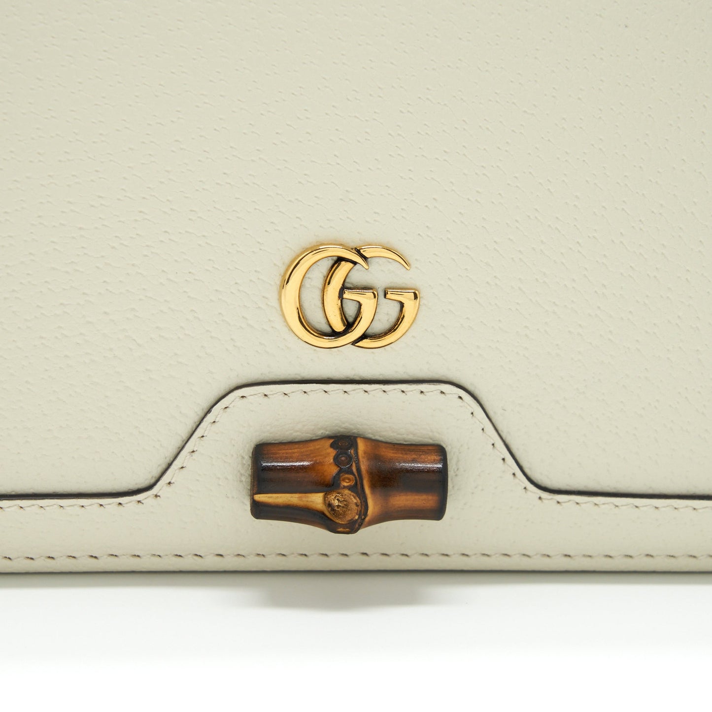 Gucci Diana Mini Bag with Bamboo White
