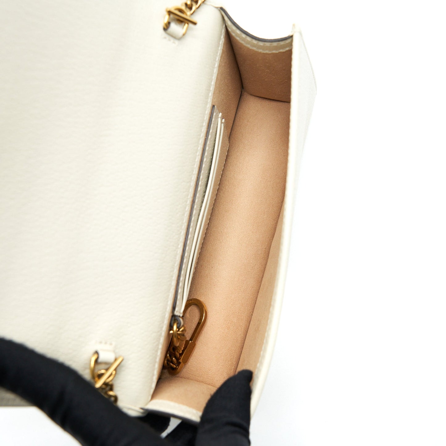 Gucci Diana Mini Bag with Bamboo White