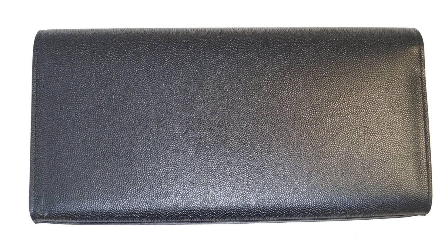YVES SAINT LAURENT Kate Black Leather Clutch