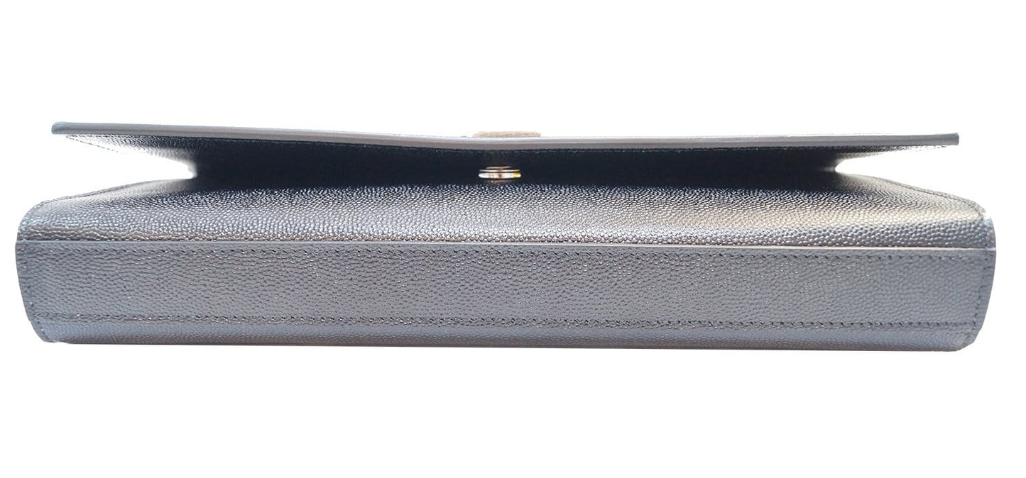 YVES SAINT LAURENT Kate Black Leather Clutch