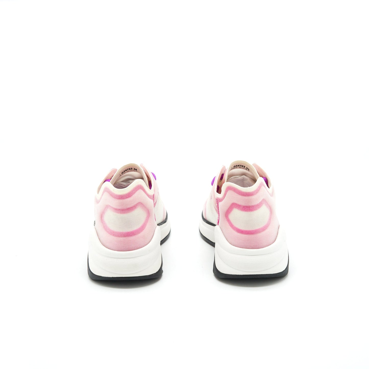Chanel Size 38 CC Logo Sneaker Pink/Purple/White