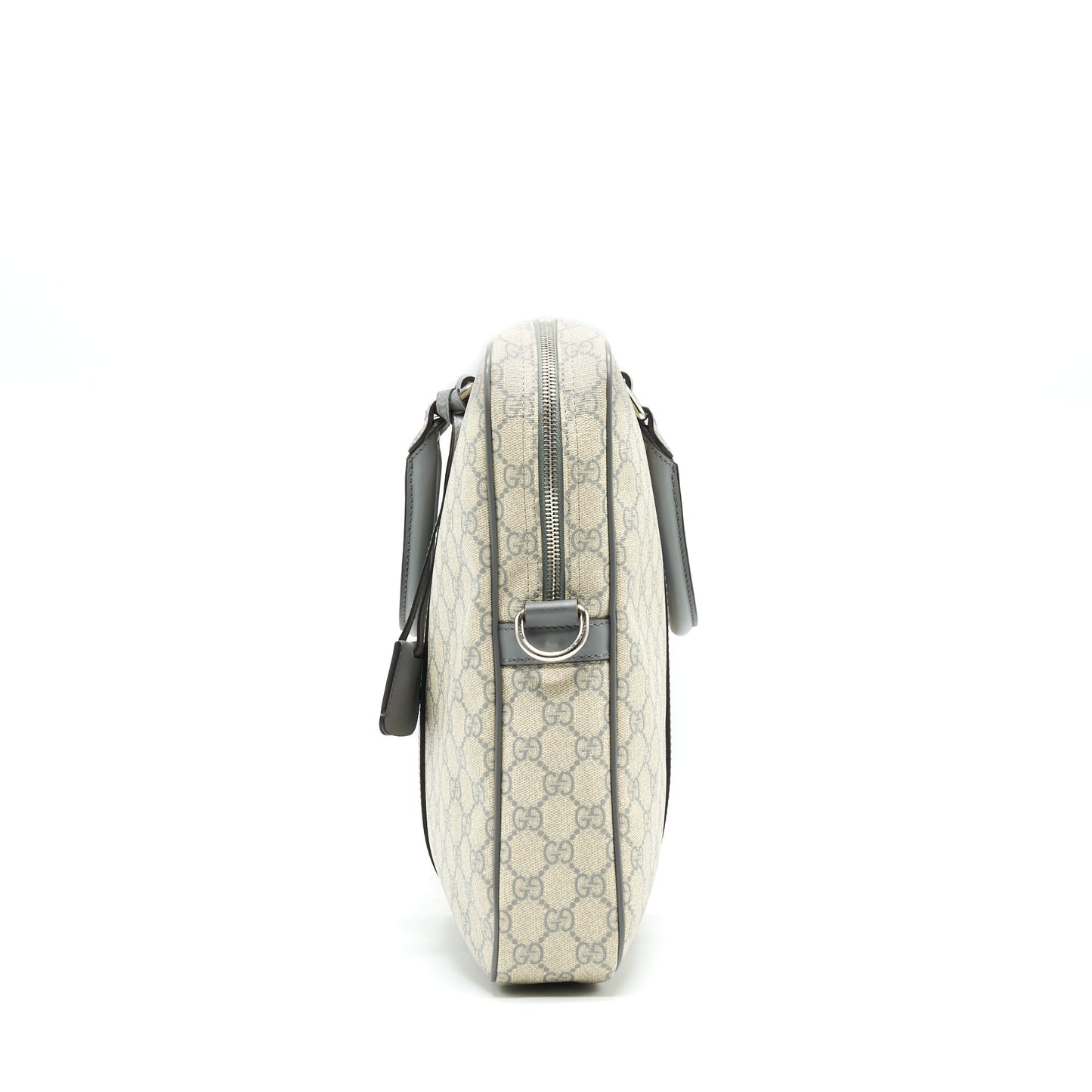 GUCCI Men's Monogram Canvas Briefcase Beige