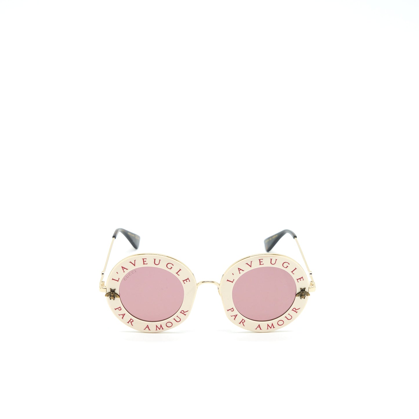 Gucci L’aveugle Par Amour Sunglasses White/Multicolour