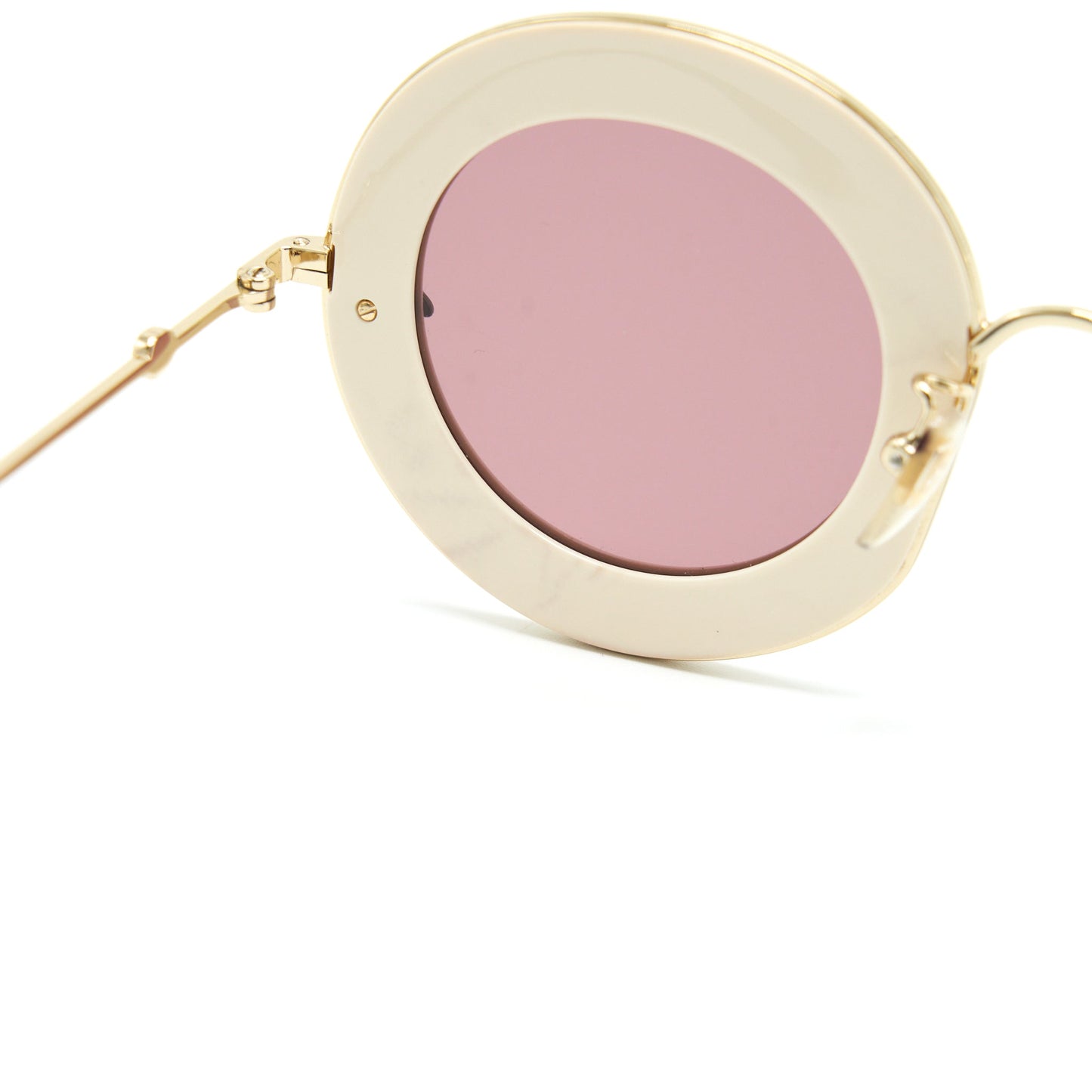 Gucci L’aveugle Par Amour Sunglasses White/Multicolour