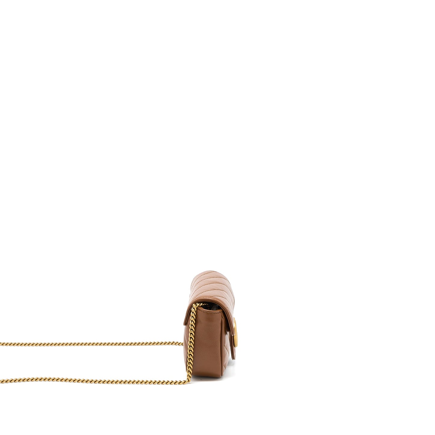 Gucci GG Marmont Super Mini Calfskin Caramel