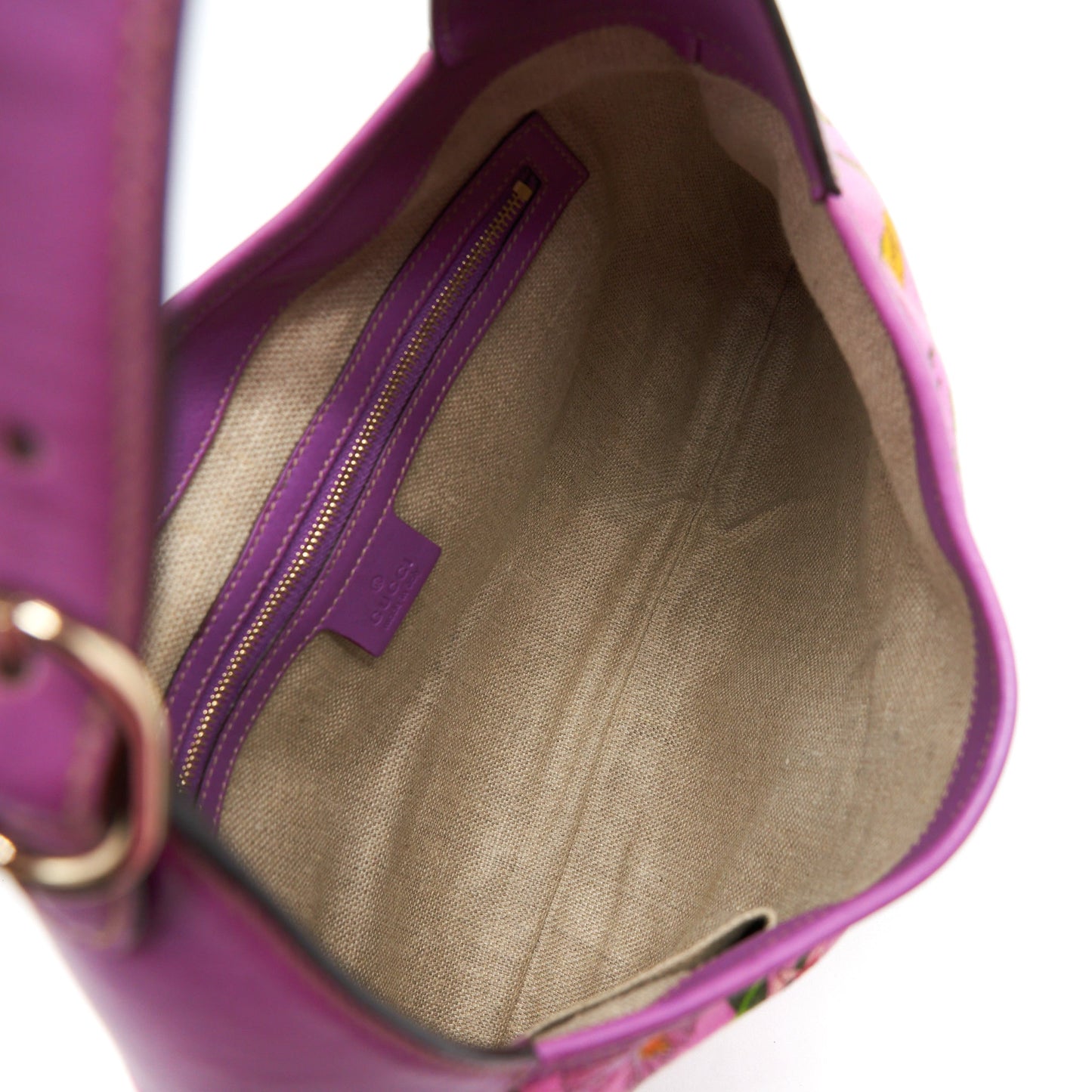 Gucci Flora Jackie Bag Canvas And Leather Multicolour