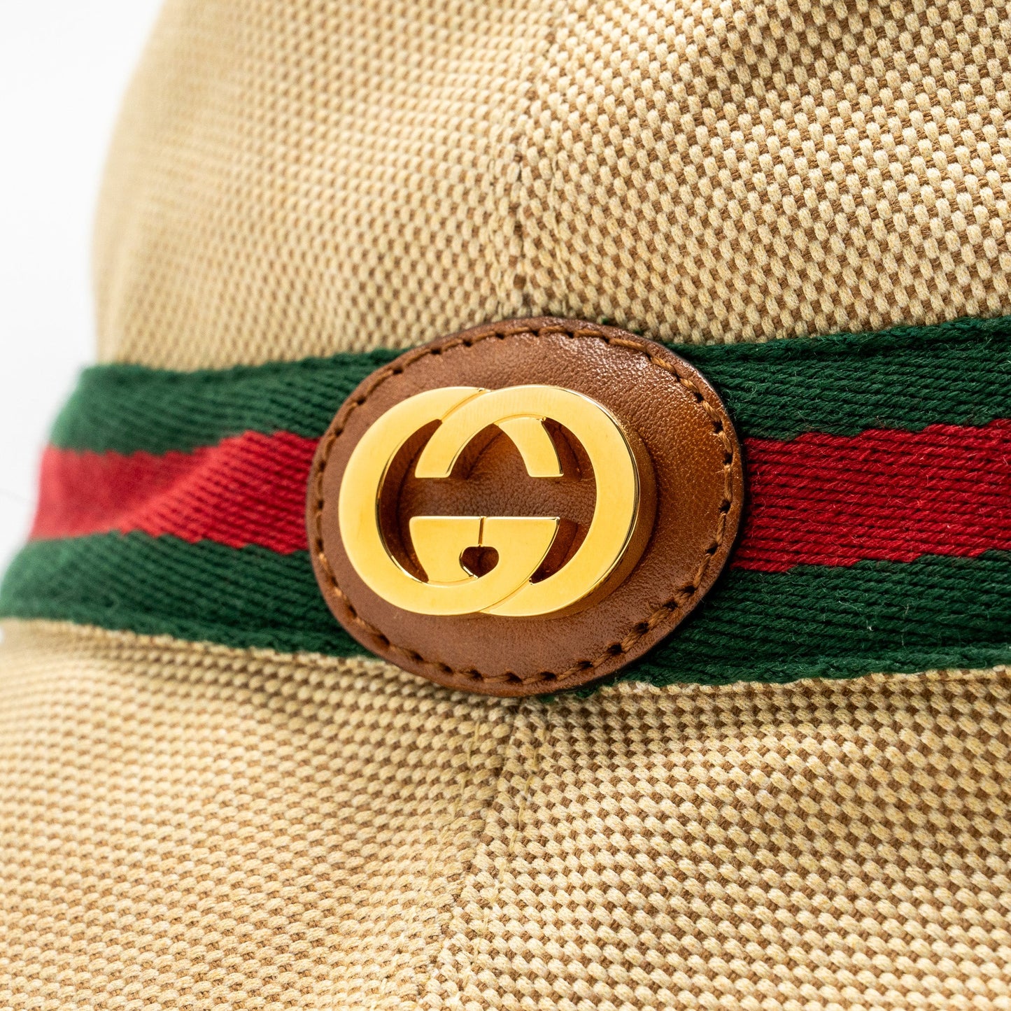 Gucci Size M Bucket Hat Canvas Brown