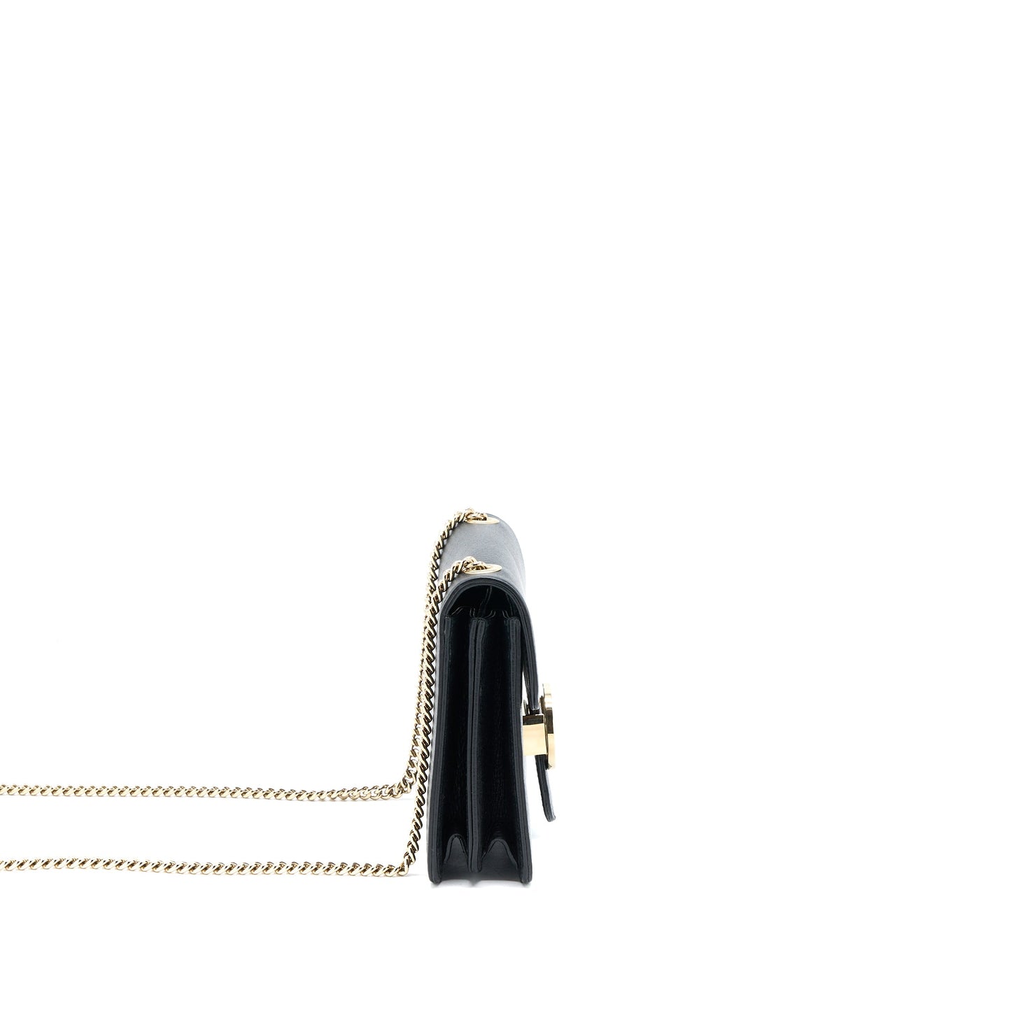 Gucci Interlocking Small Shoulder Bag Black L