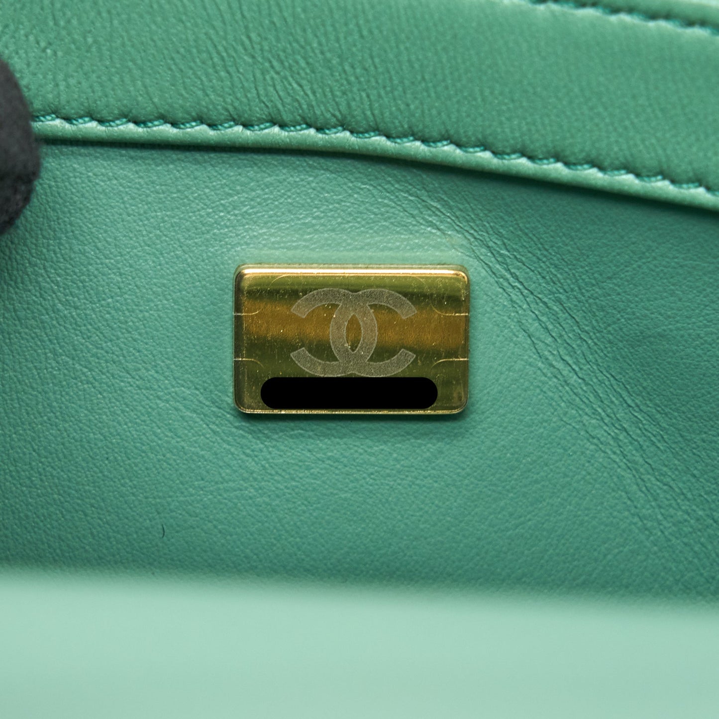Chanel Pearl Crush Mini Rectangular Flap Bag Lambskin Green (Microchip)