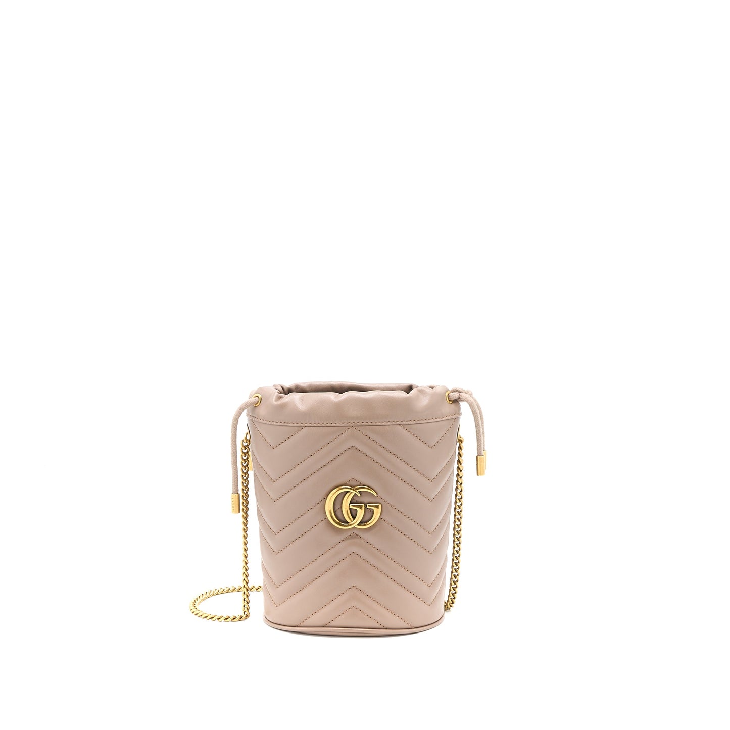 Gucci GG Marmont Mini Bucket Dark Beige