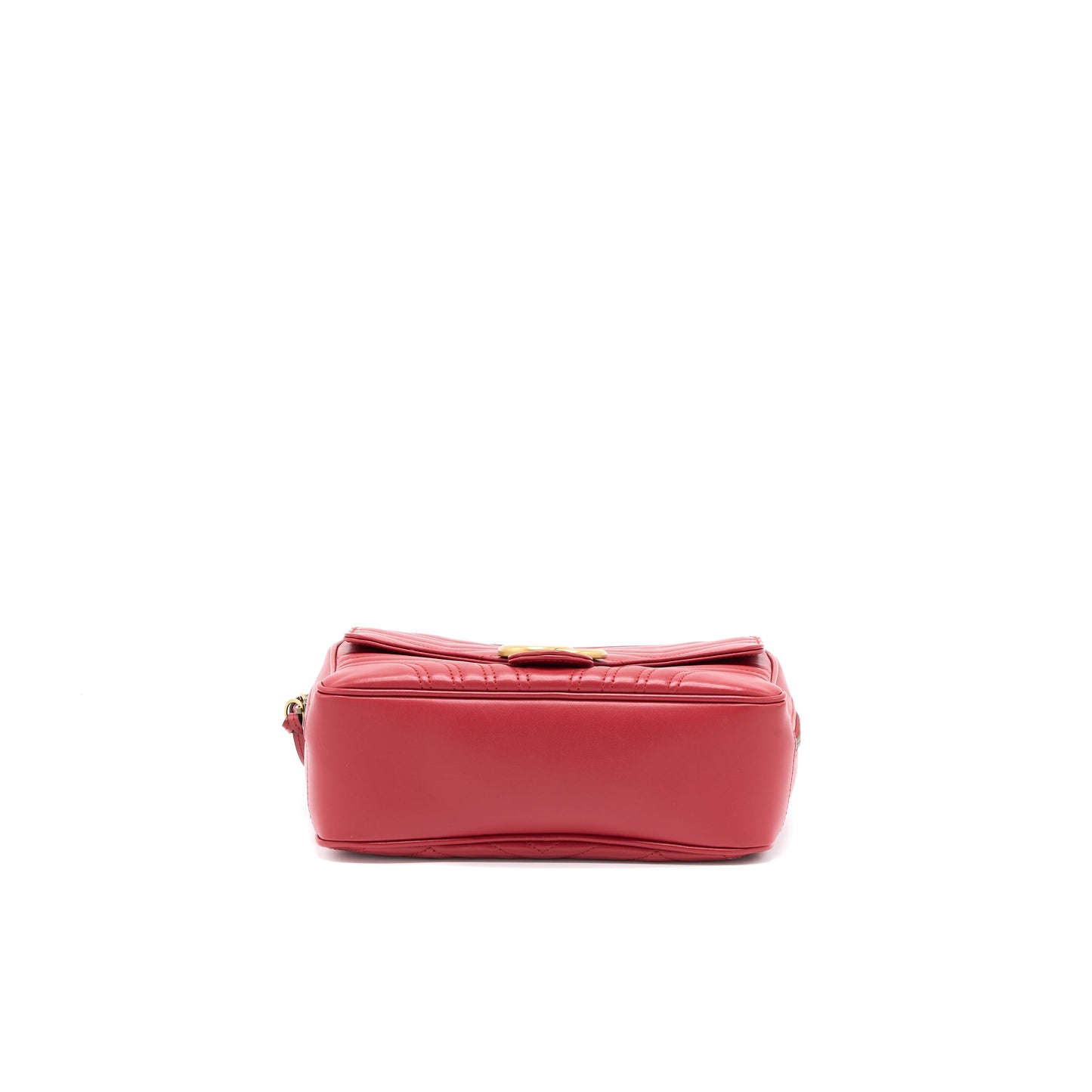 Gucci Sylvie Web GG Marmont Bag Calfskin Red