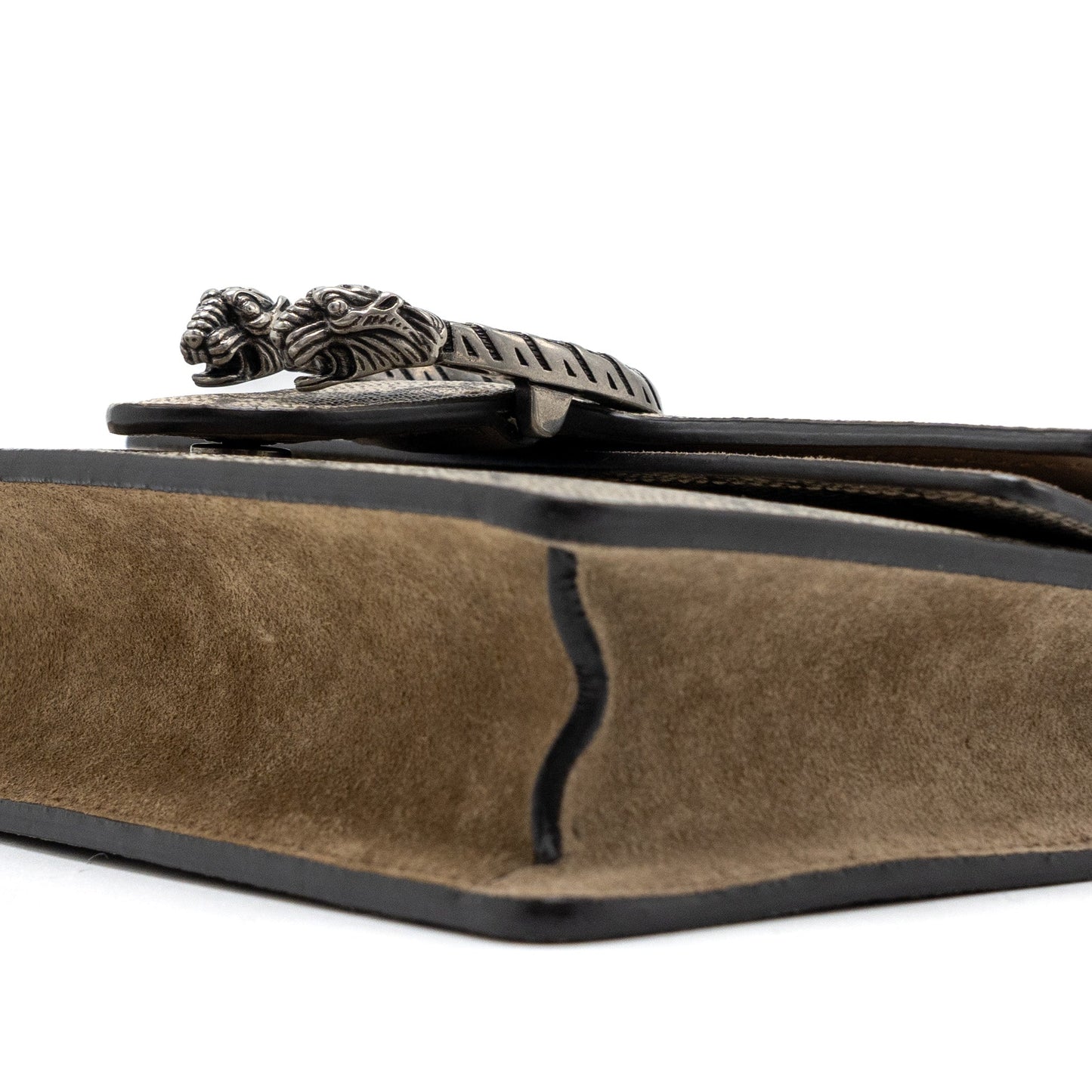 Gucci Super Mini Dionysus GG Supreme Canvas/Suede Brown SHW
