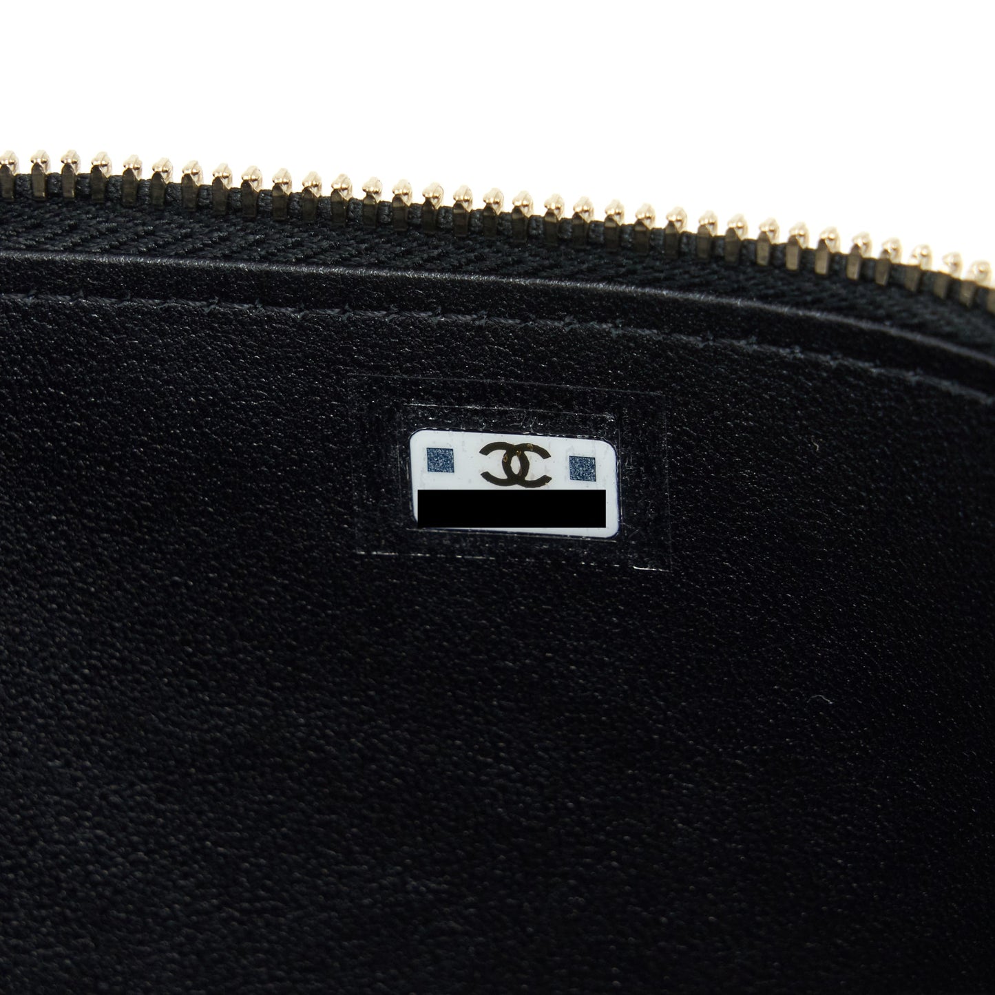 Chanel 22A Top Handle Long Vanity With Chain Lambskin Black L