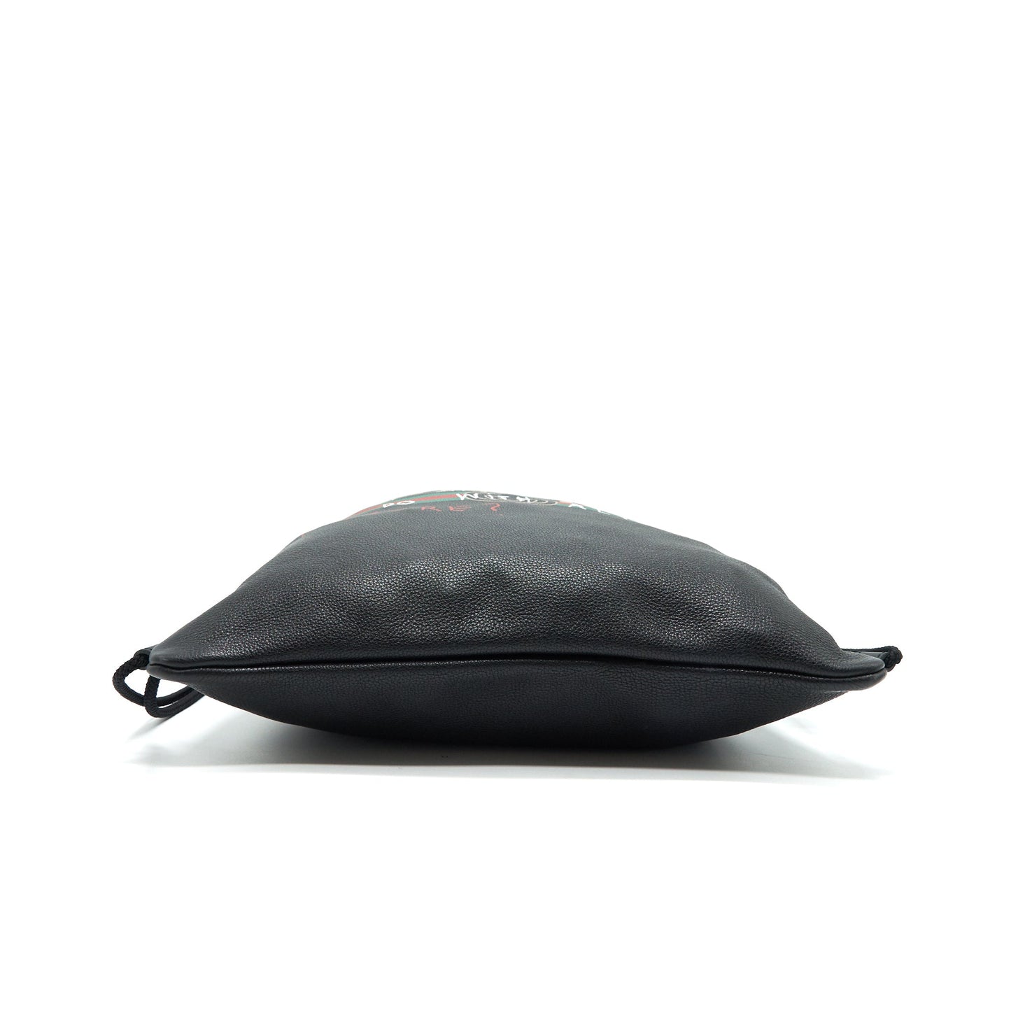 Gucci Logo Printed Drawstring Backpack Black