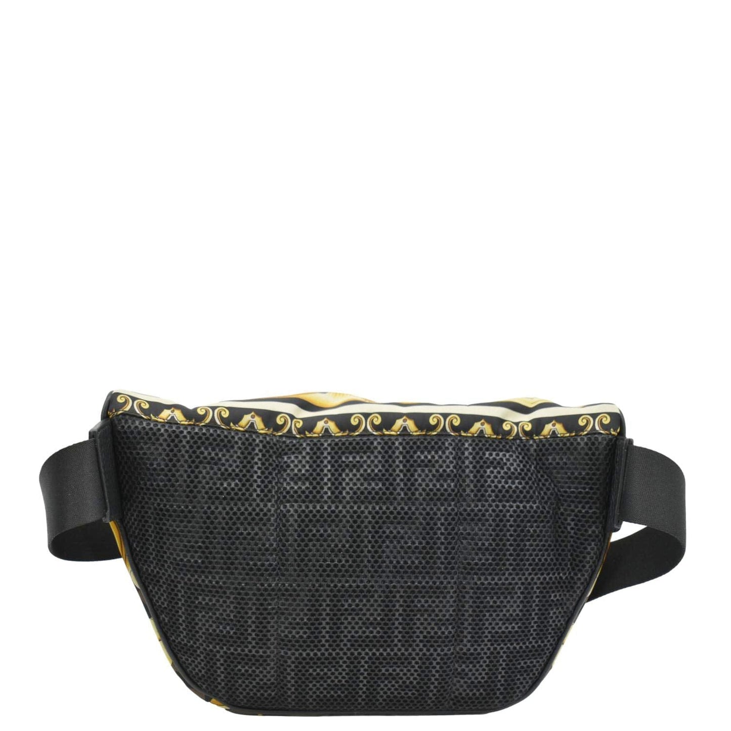 VERSACE X FENDI FF Baroque Nylon Belt Bag Gold