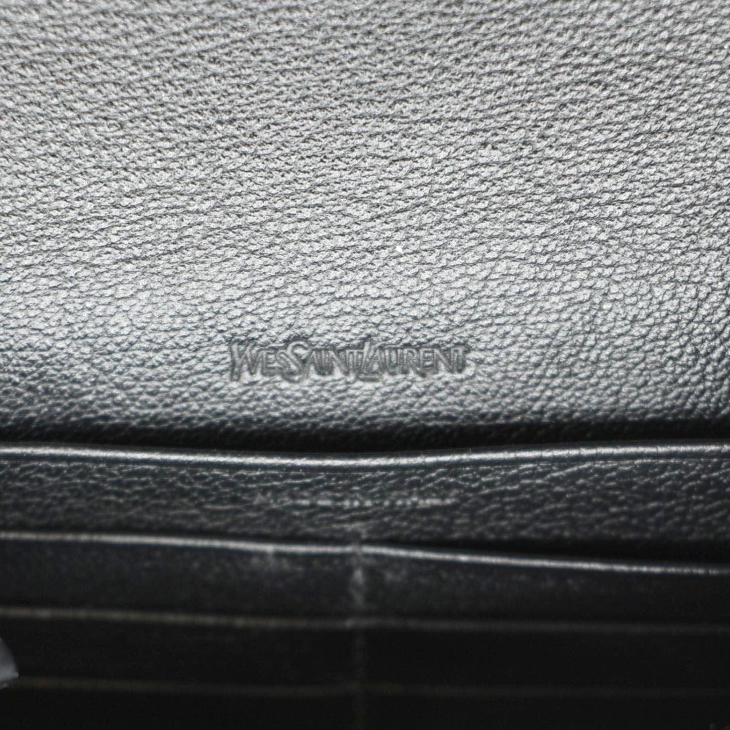 YVES SAINT LAURENT Belle De Jour Chain Leather Crossbody Bag Black