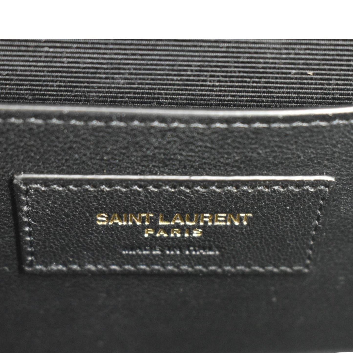 YVES SAINT LAURENT Small Envelope Matelassé Leather Shoulder Bag Black