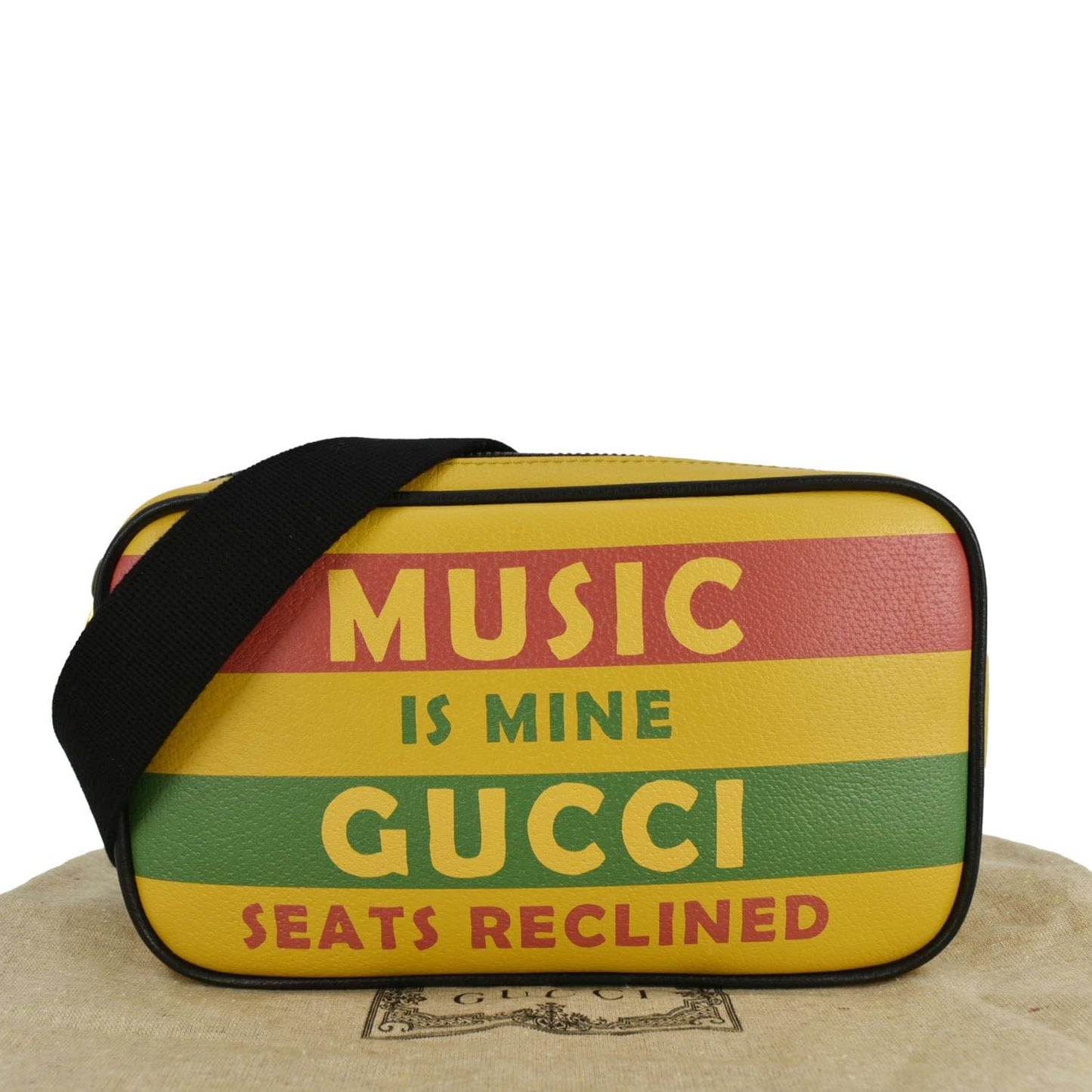 GUCCI 100 Centennial Music Is Mine Leather Belt Bag Multicolor 602695