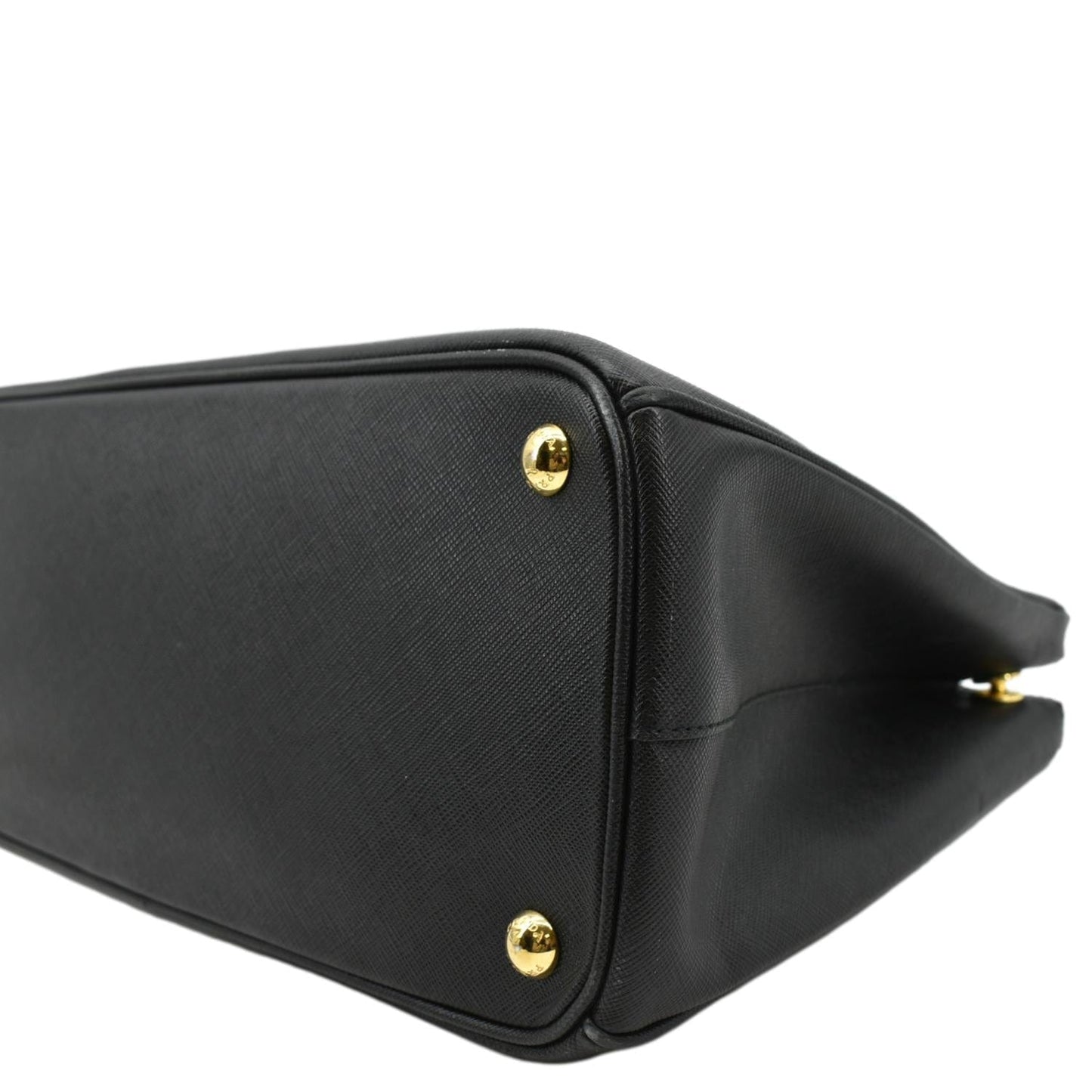 PRADA Saffiano Leather Shoulder Bag Black
