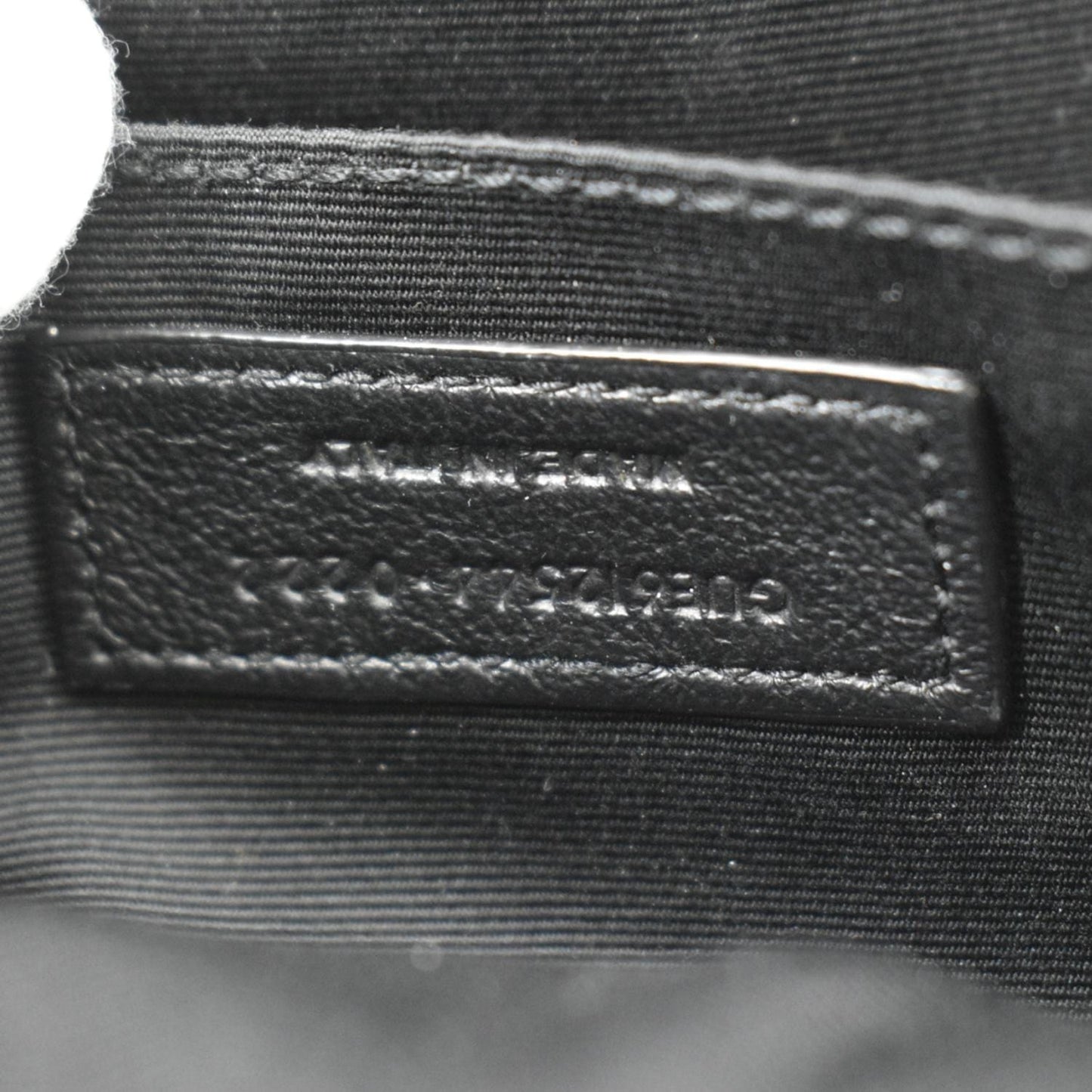 YVES SAINT LAURENT Lou Chevron Leather Camera Crossbody Bag Black