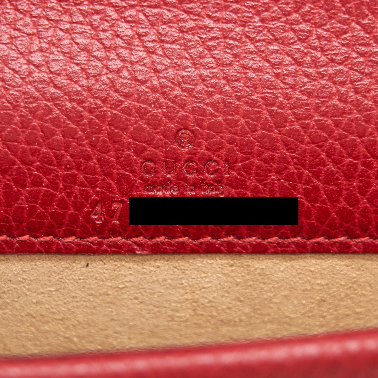 Gucci Dionysus Leather Super Mini Bag Red