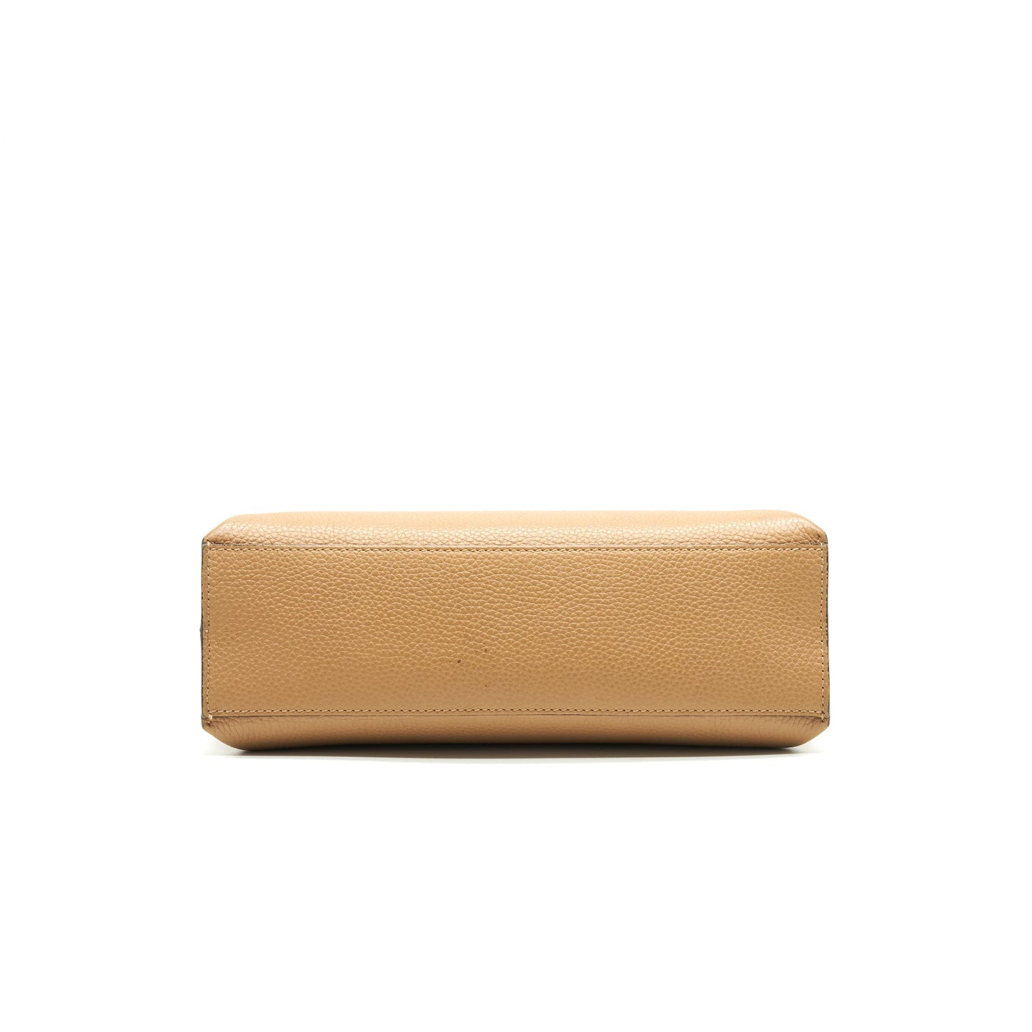 Gucci Bamboo Daily Leather Top Handle Bag Beige