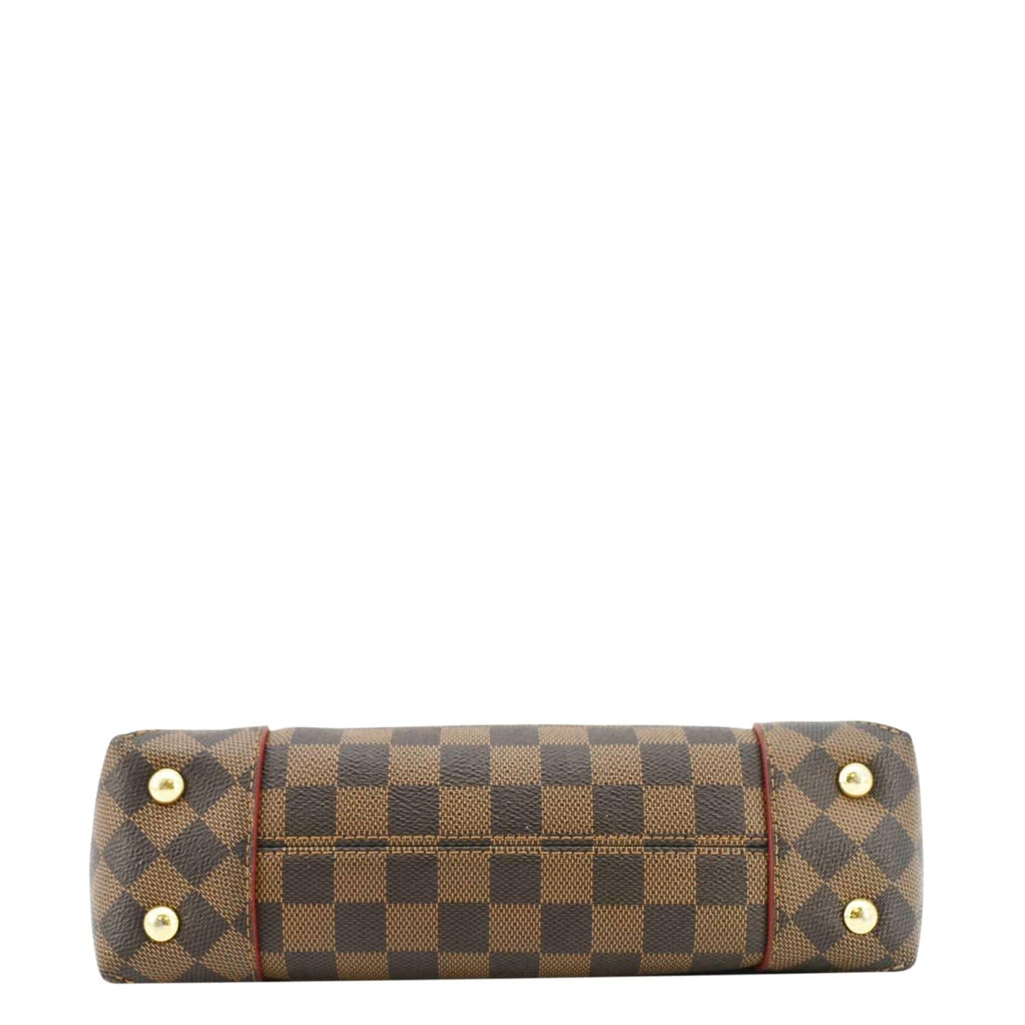 LOUIS VUITTON Caissa Chain Damier Ebene Clutch Shoulder Bag Brown