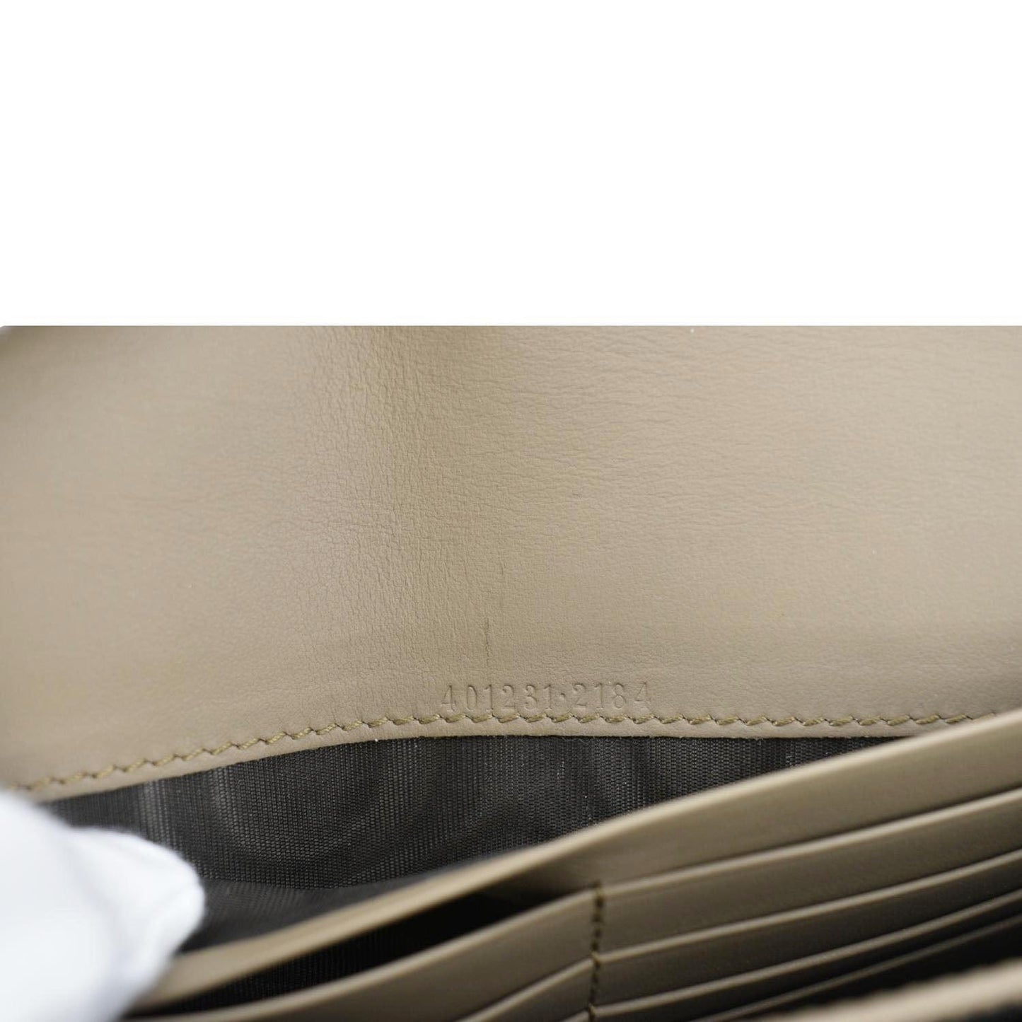 GUCCI Dionysus GG Supreme Crossbody Chain Wallet Beige 401231