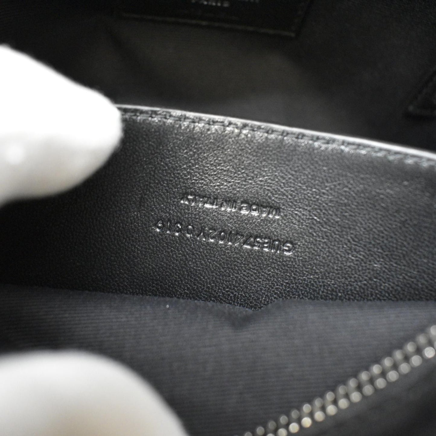 YVES SAINT LAURENT LouLou Bowling Small Quilted Monogram Crossbody Bag Black