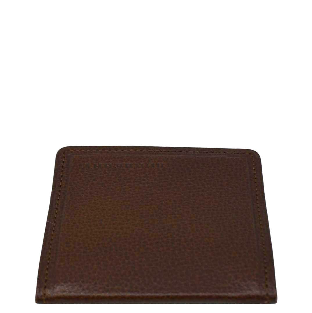 BURBERRY Caviar Leather Coin Purse Brown