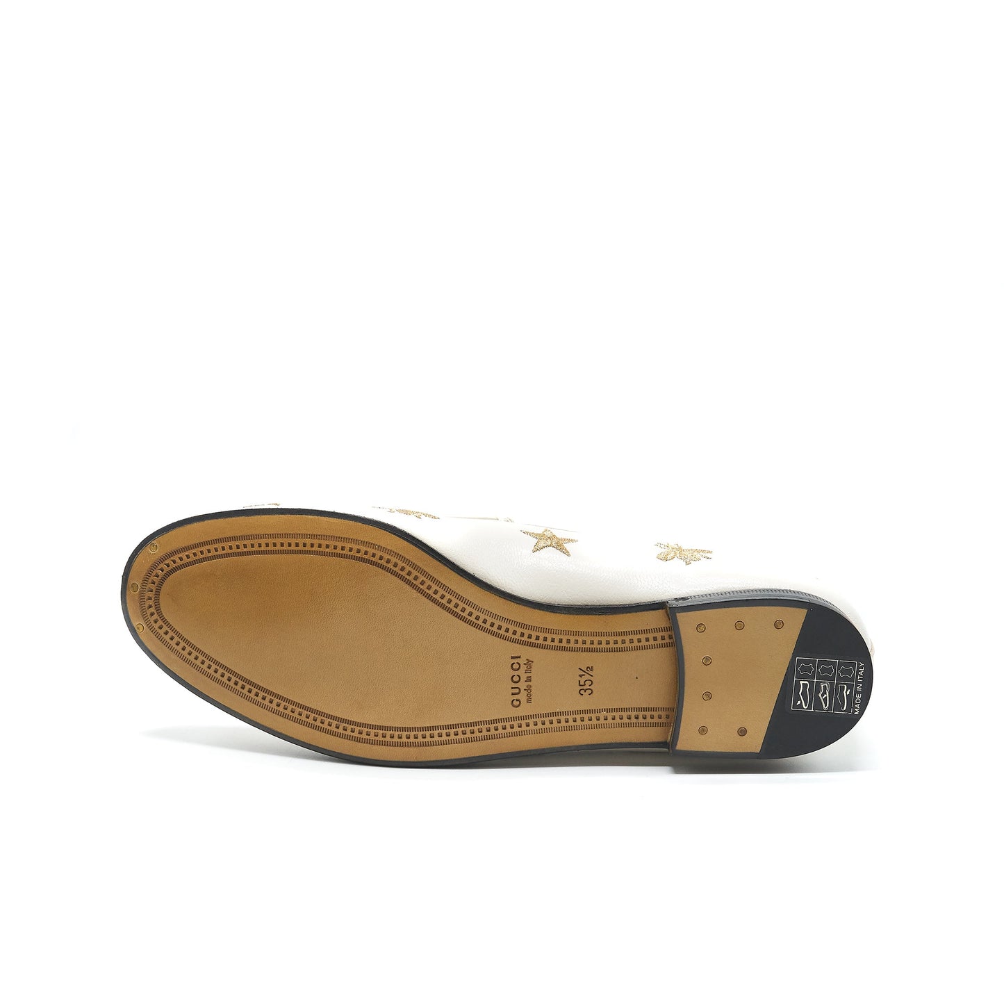 Gucci Size35.5 printed Loafer White