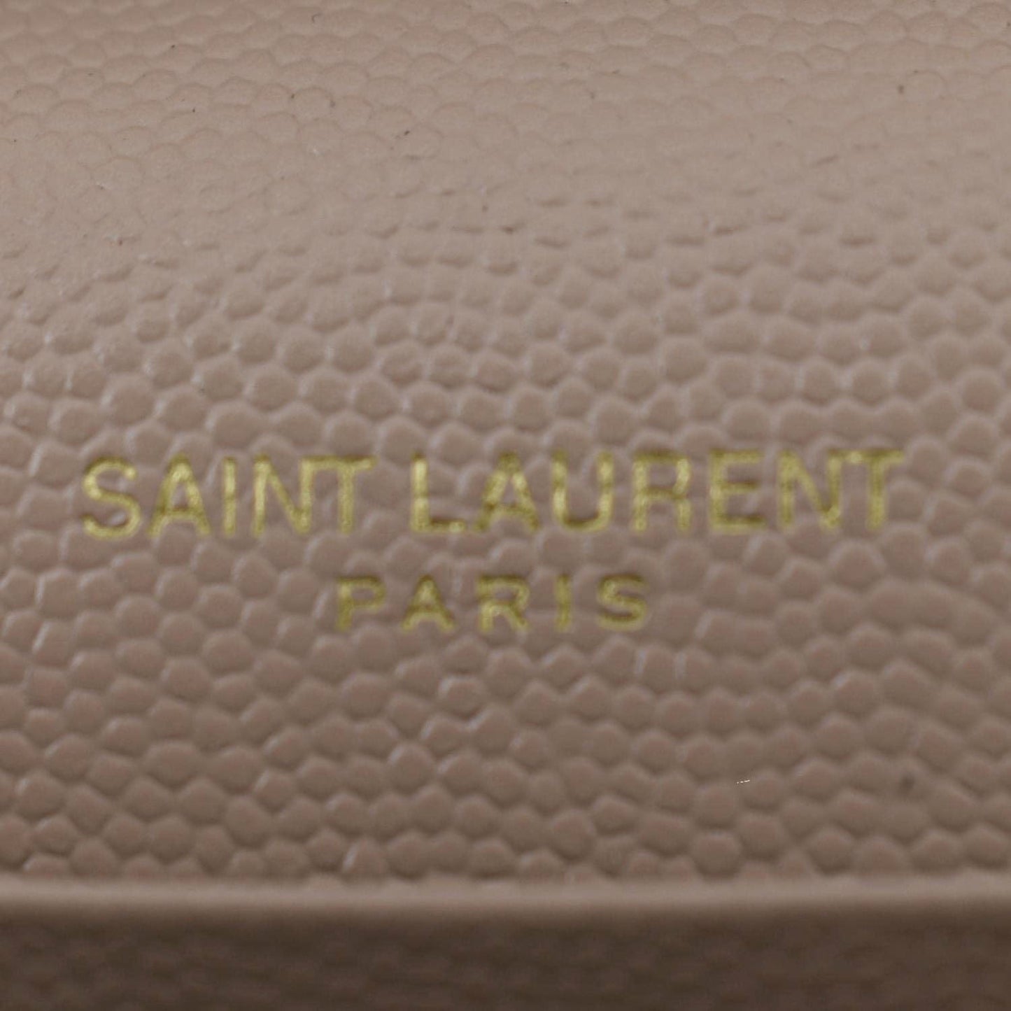 YVES SAINT LAURENT Cassandre Chain Wallet Leather Crossbody Bag Pink