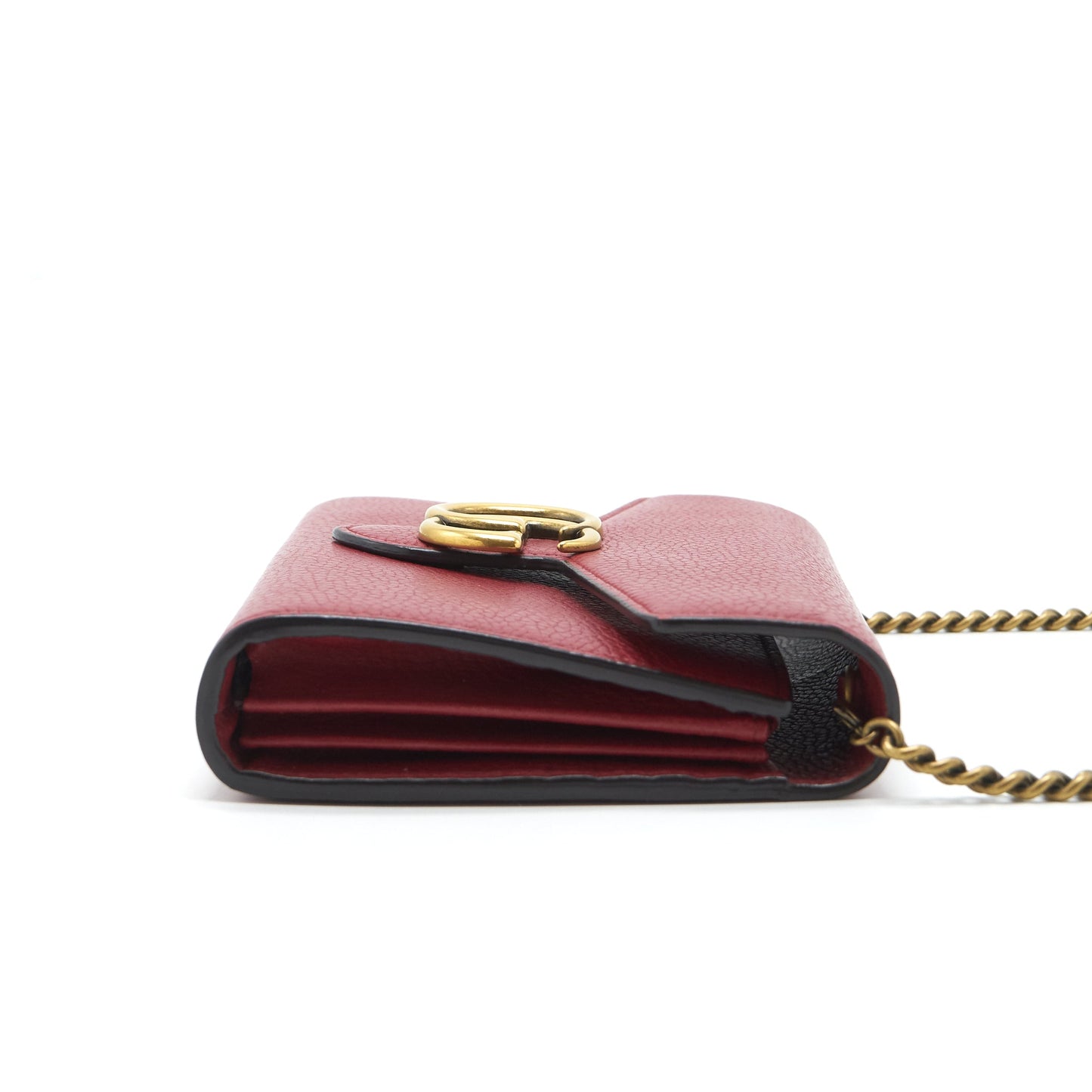 Gucci GG marmont Wallet on Chain Red