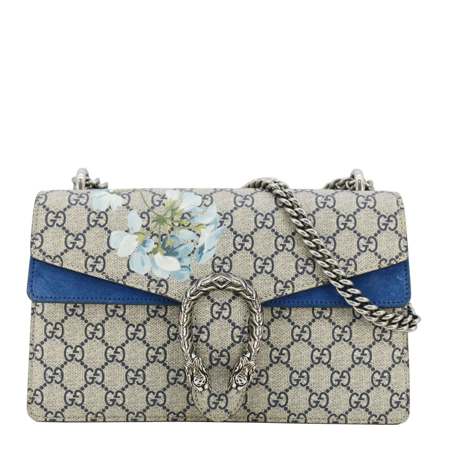 GUCCI Dionysus Blooms GG Supreme Canvas Shoulder Bag Beige 400249