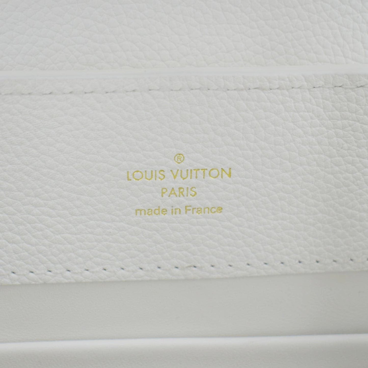 LOUIS VUITTON Capucines East-West MM Leather Crossbody Bag White