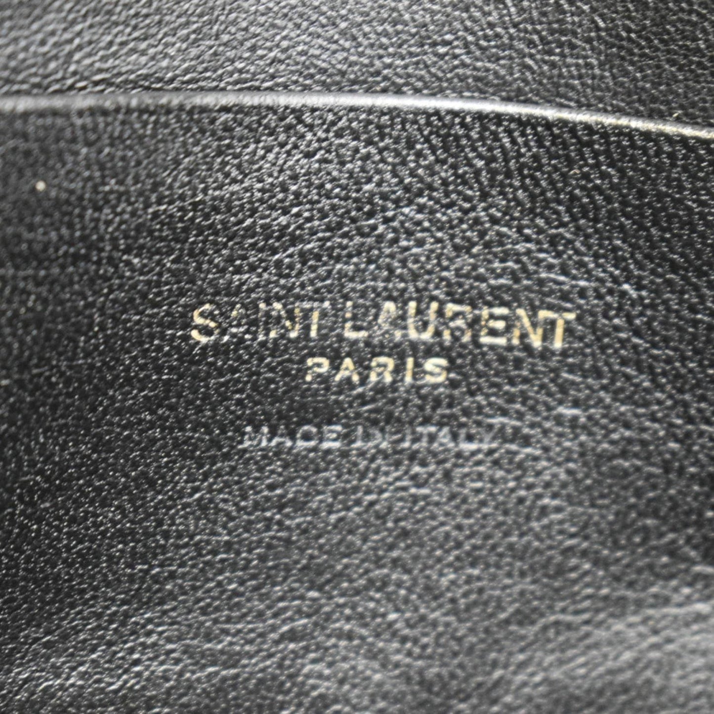 YVES SAINT LAURENT Lou Mini Chevron Leather Camera Crossbody Bag Black