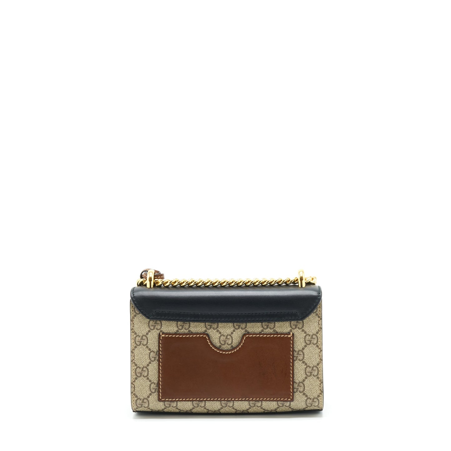 Gucci Small Padlock Shoulder Bag GG Supreme Canvas / Black