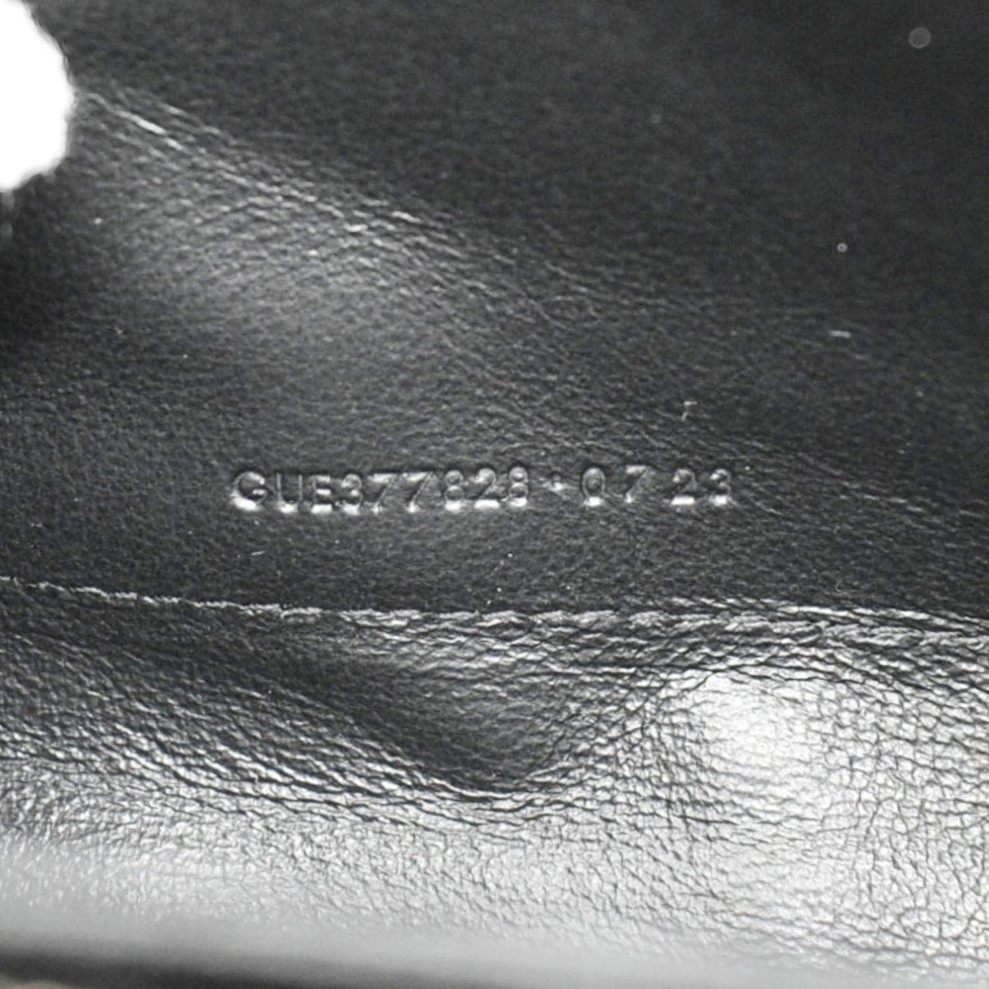 YVES SAINT LAURENT Cassandre Chain Wallet Leather Crossbody Bag Black