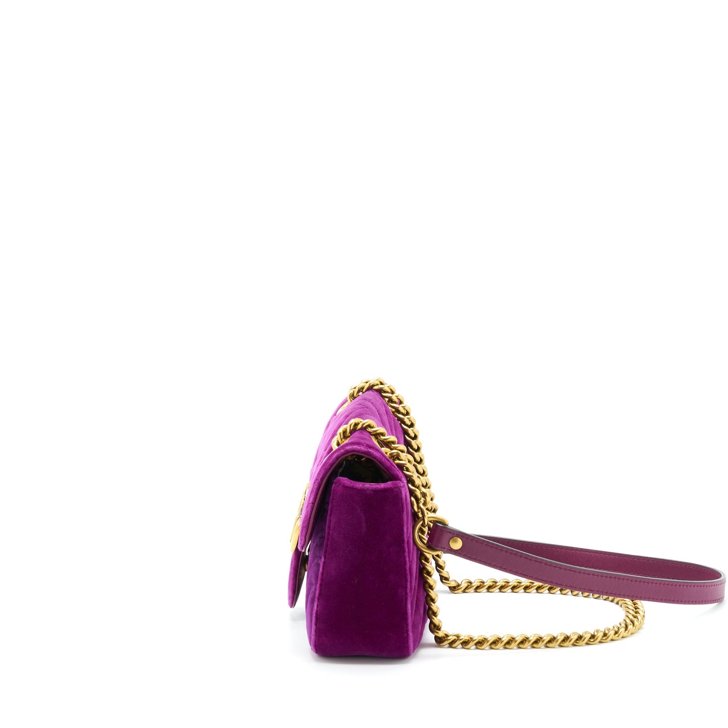 Gucci Mini Marmont Bag Velvet Purple