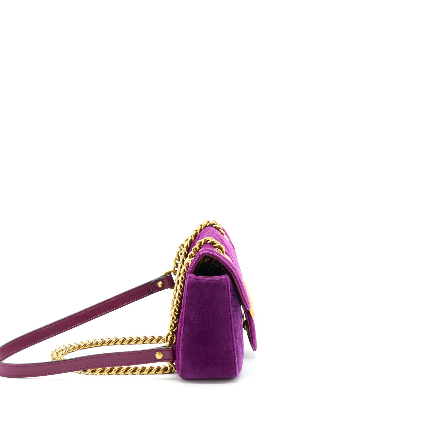 Gucci Mini Marmont Bag Velvet Purple