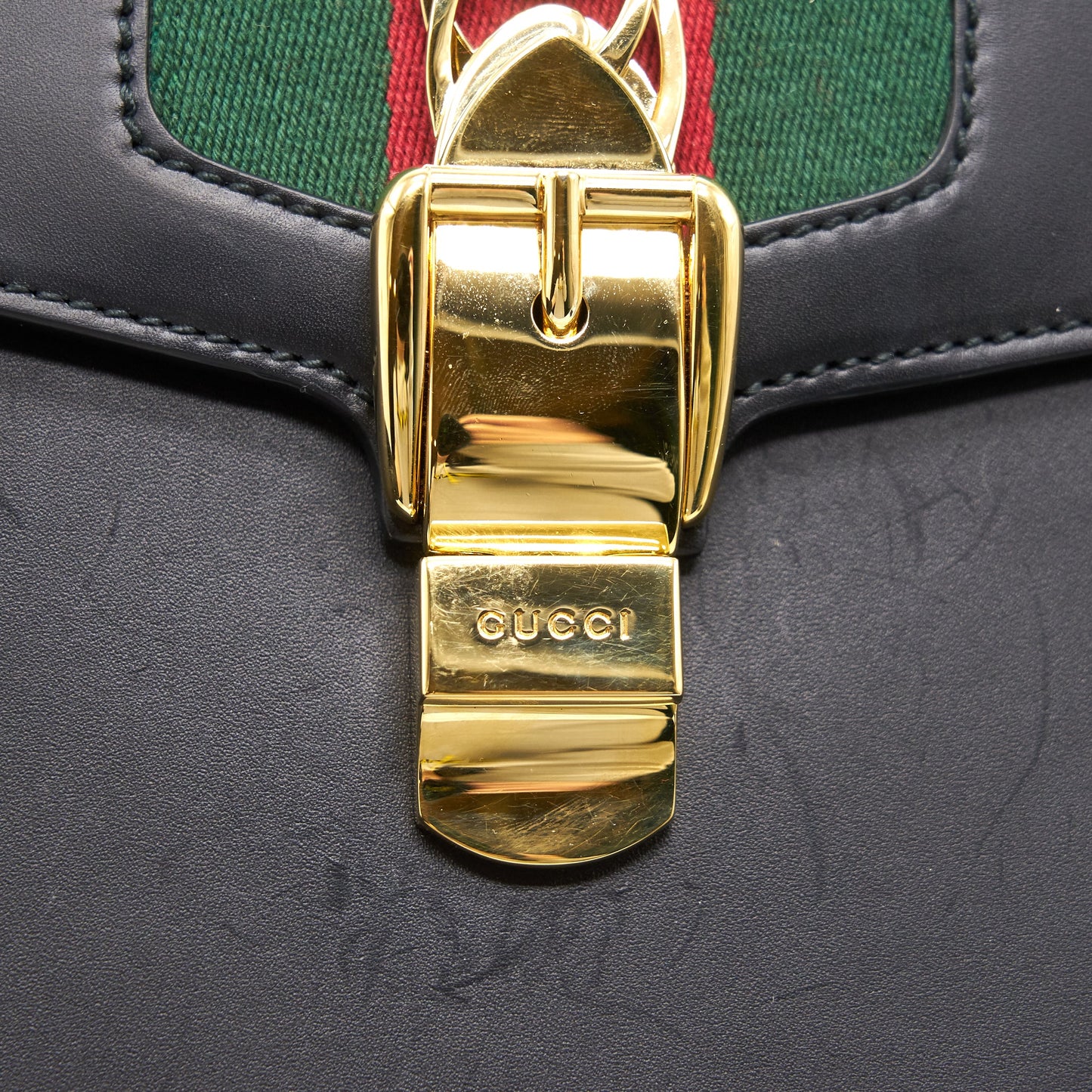 GUCCI SYLVIE MEDIUM TOTE BAG BLACK