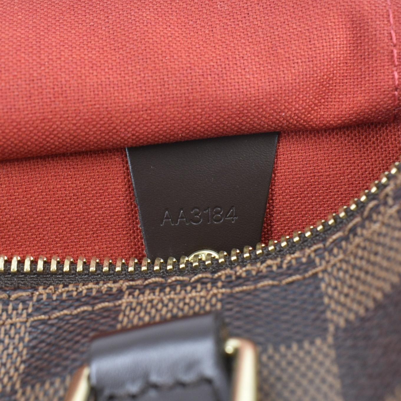LOUIS VUITTON Speedy 25 Damier Ebene Satchel Bag Brown